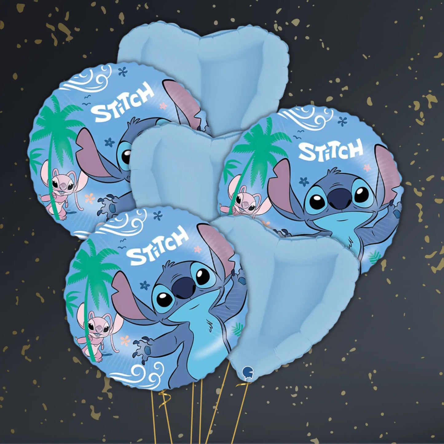 18" Stitch Round Foil Balloon – Single or Balloon Bouquet | The Party Hut