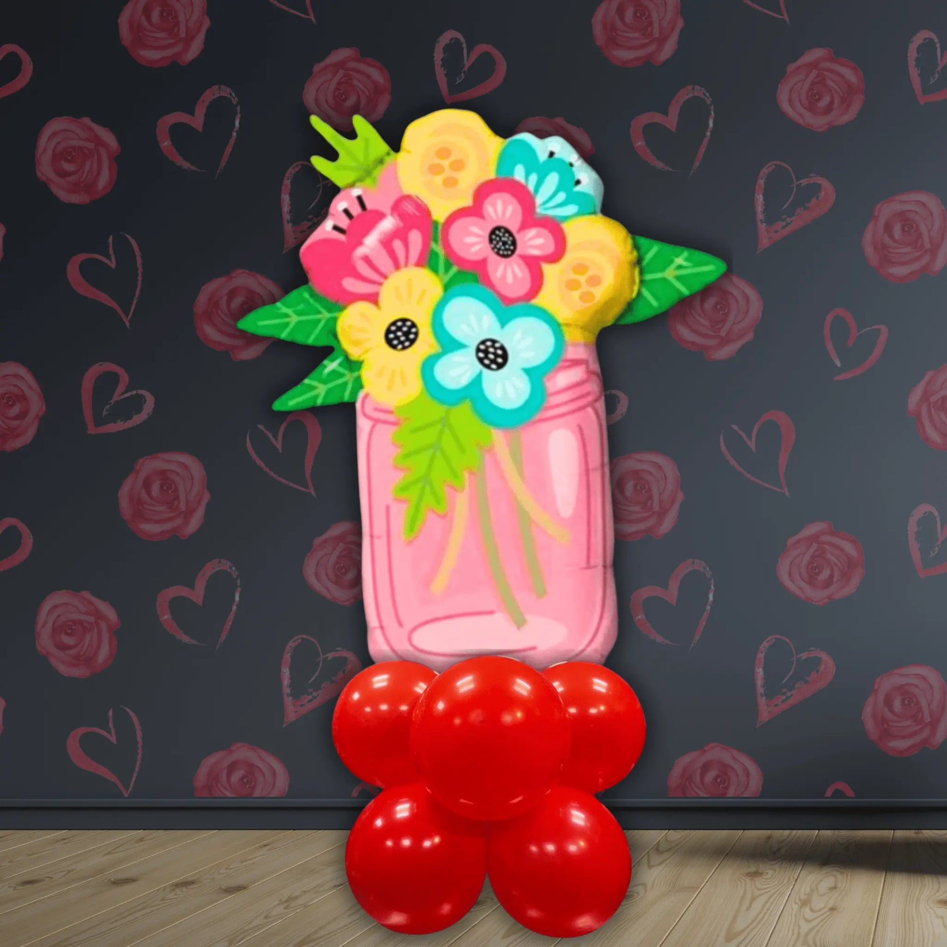 Vase of Flowers Balloon Stack Package