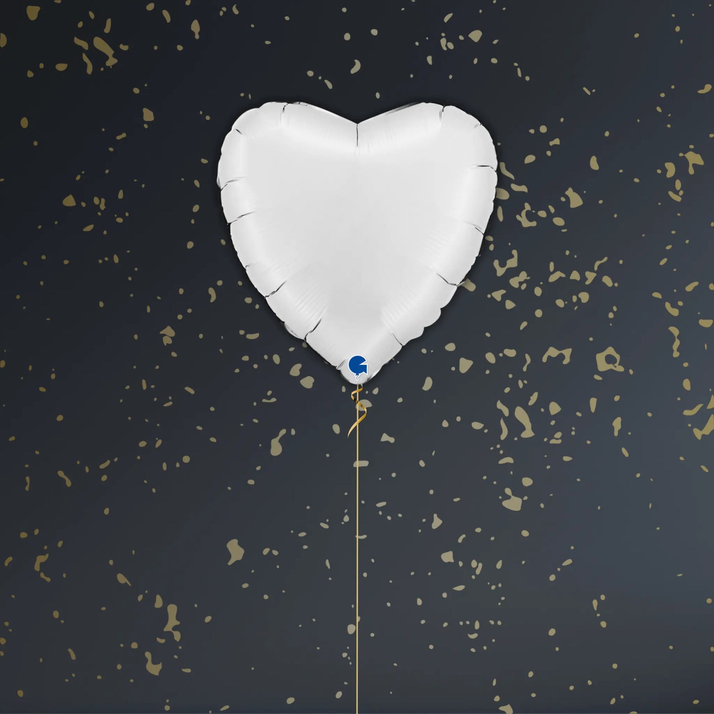 18" Satin White Heart Foil Balloon – Single or Balloon Bouquet | The Party Hut