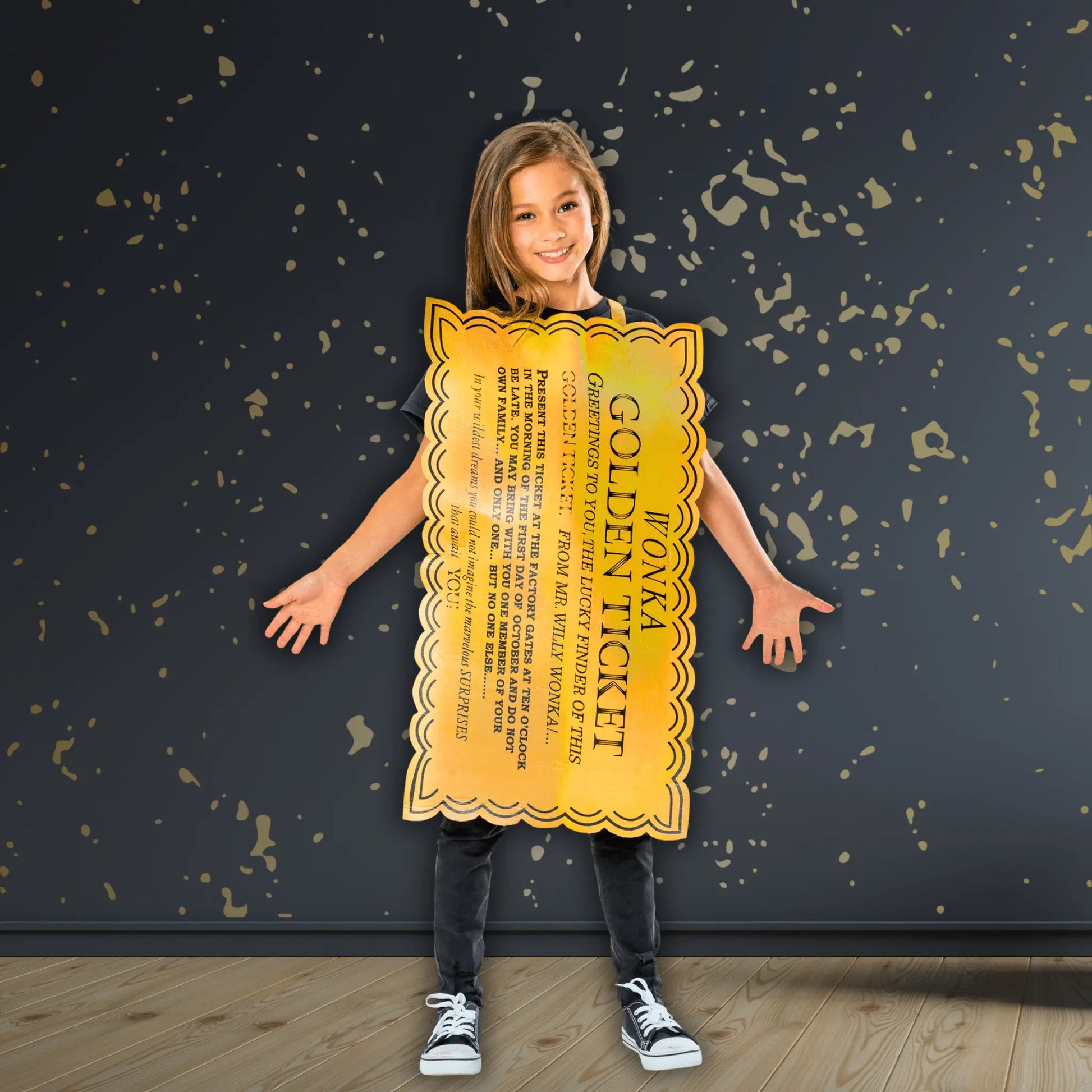 Wonka Golden Ticket Costume – Kids Fancy Dress