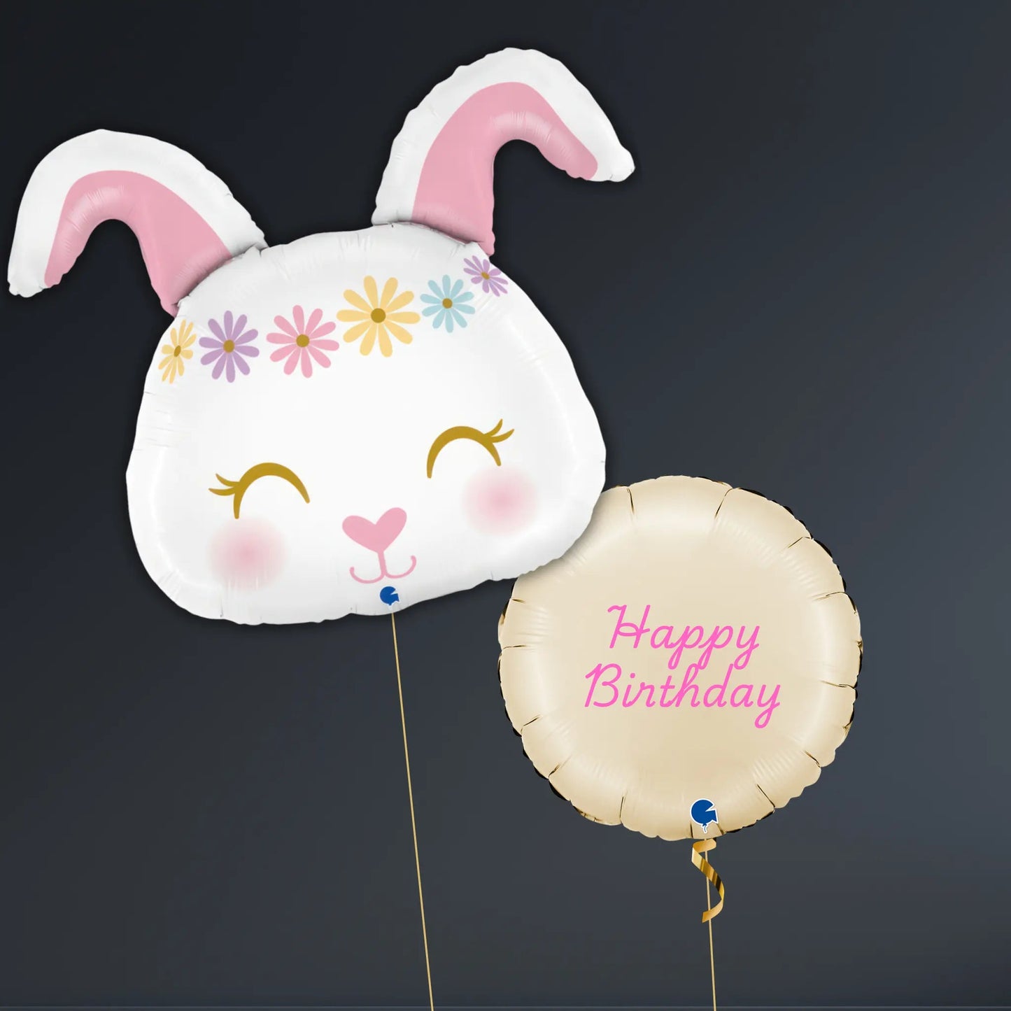 Adorable Bunny & Pastel Flower Balloon Package - Birthday Balloons | The Party Hut Cheltenham