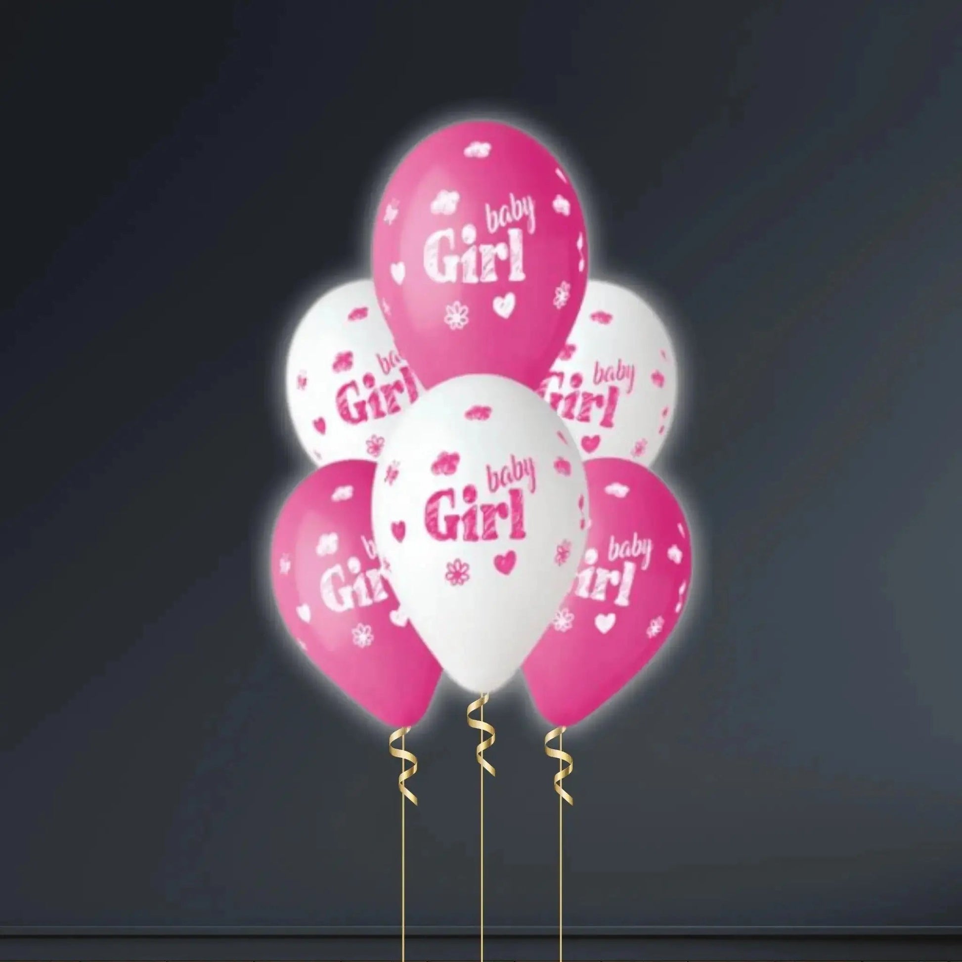 🎀 Baby Girl Latex Balloon Bouquet – A Beautiful Celebration of New Beginnings! 👶💕