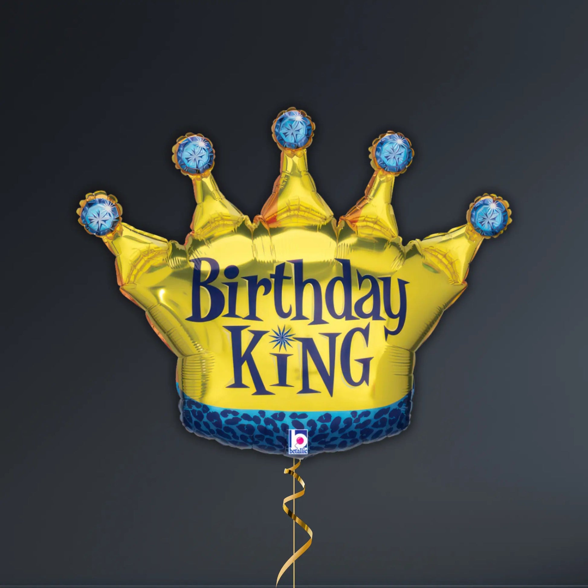 Birthday King Balloon Package – 30" Helium Filled