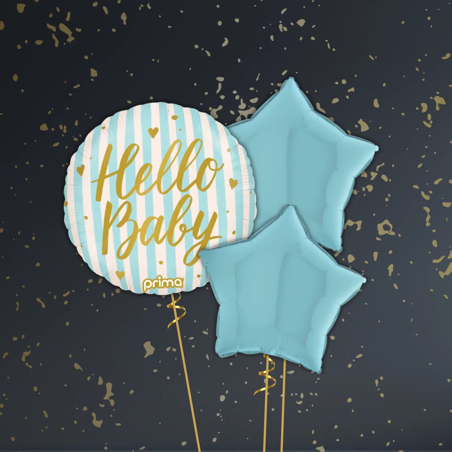 Hello Baby Boy Balloon Package - Helium Filled | The Party Hut Cheltenham