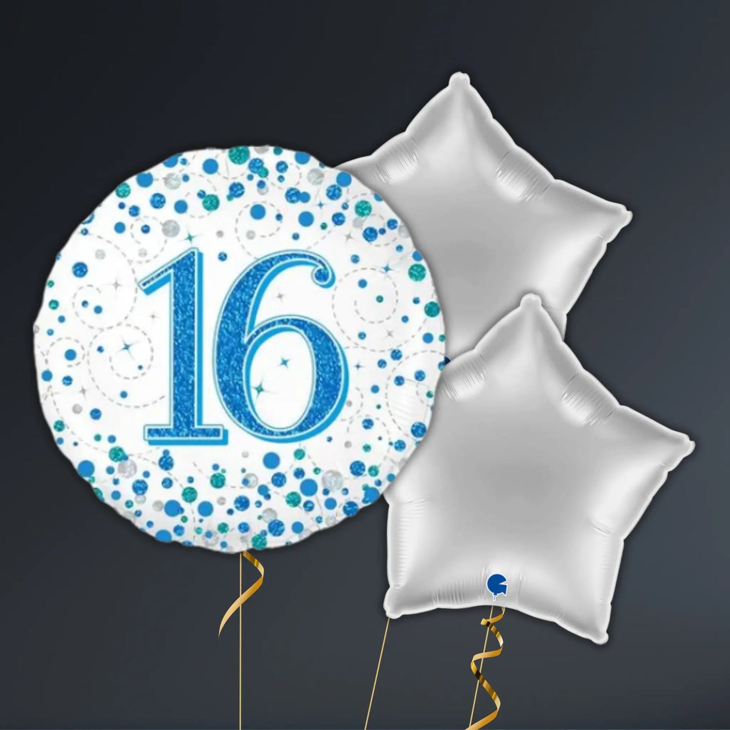 Blue & Silver 16th Birthday Balloon Package – Helium Filled | The Party Hut Cheltenham