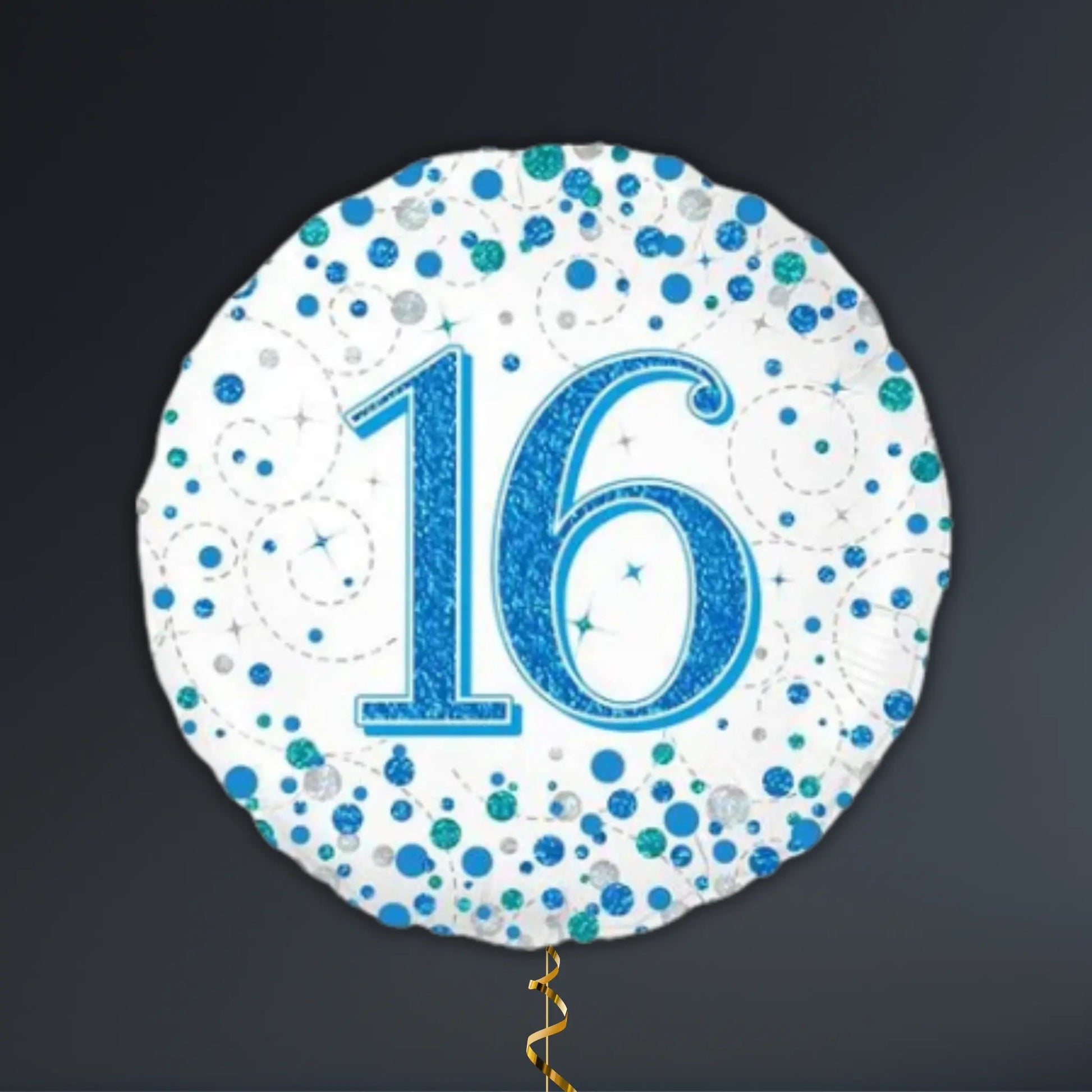 Blue & Silver 16th Birthday Balloon Package – Helium Filled