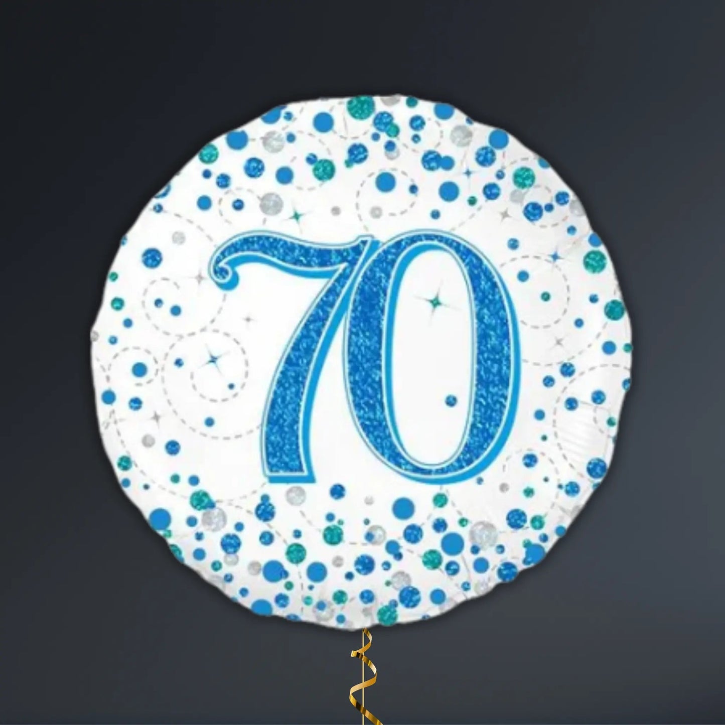 Blue & Silver 70th Birthday Balloon Package – Helium Filled | The Party Hut Cheltenham