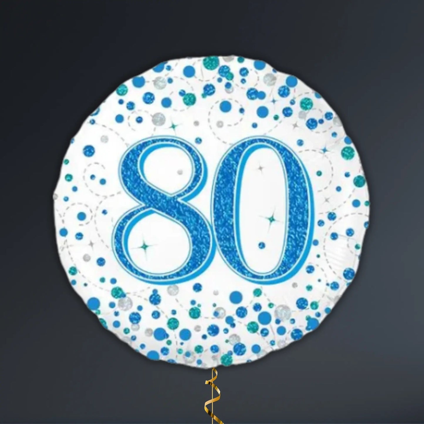 Blue & Silver 80th Birthday Balloon Package – Helium Filled | The Party Hut Cheltenham