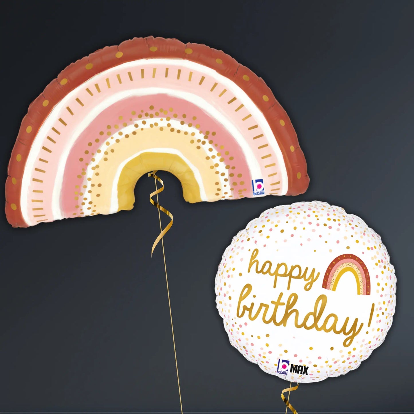 Boho Rainbow Balloon Package – 36" Helium Filled | The Party Hut Cheltenham