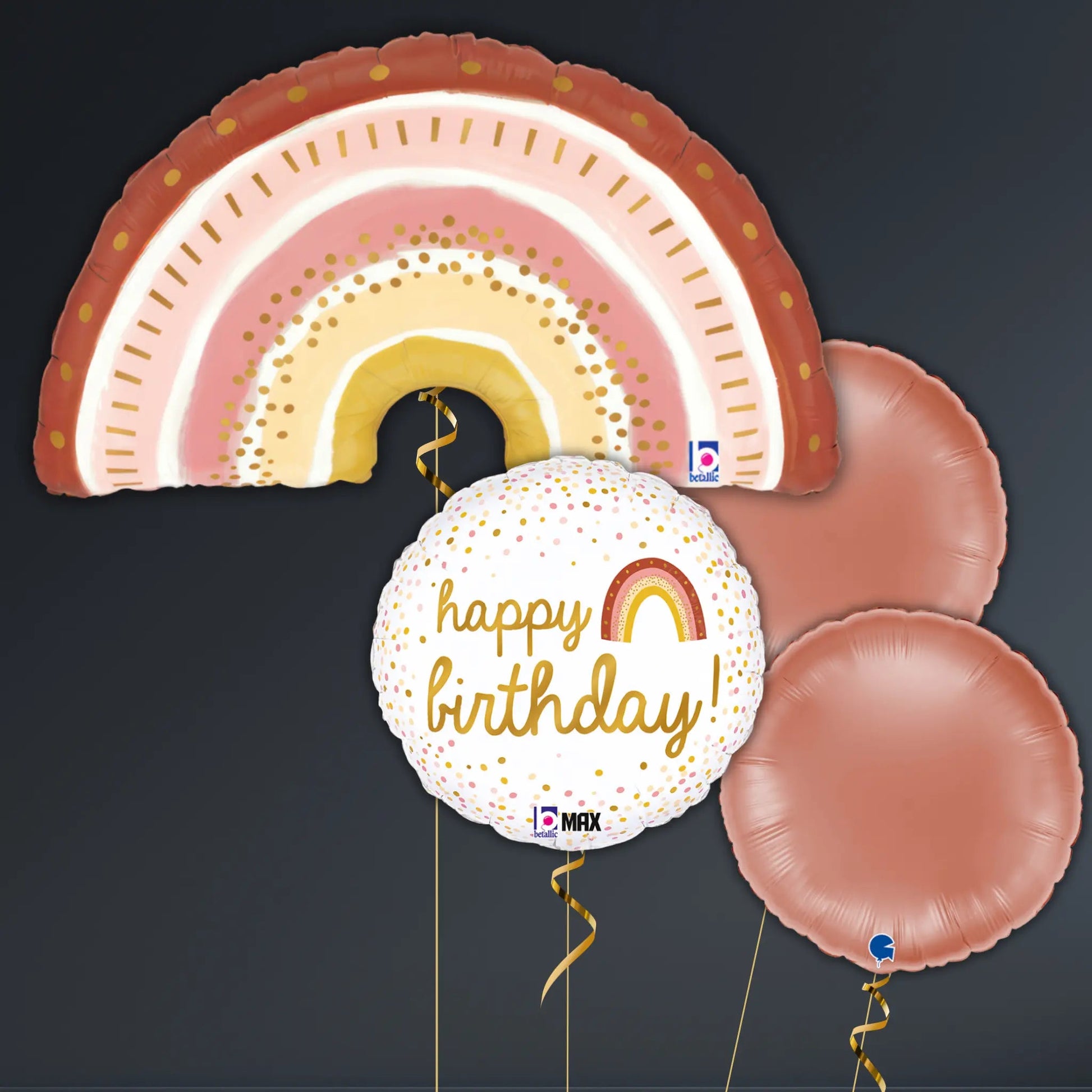 Boho Rainbow Balloon Package – 36" Helium Filled