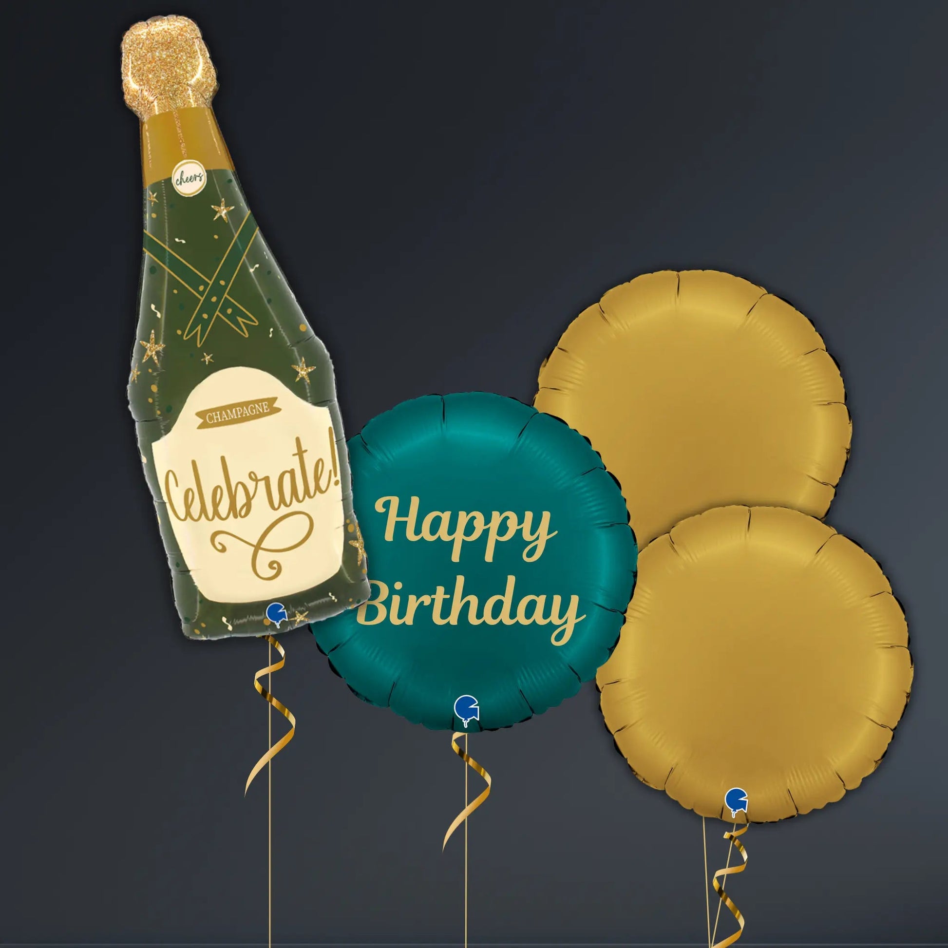 Celebrate Champagne Balloon Package – Helium Filled