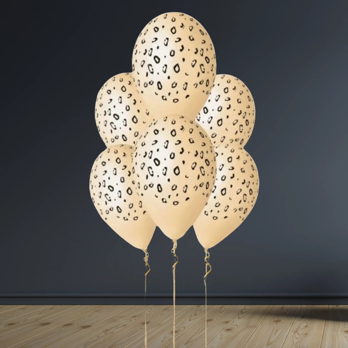 Cheetah Print Latex Balloon Package – 6 Balloon Jungle Style Bouquet | The Party Hut Cheltenham