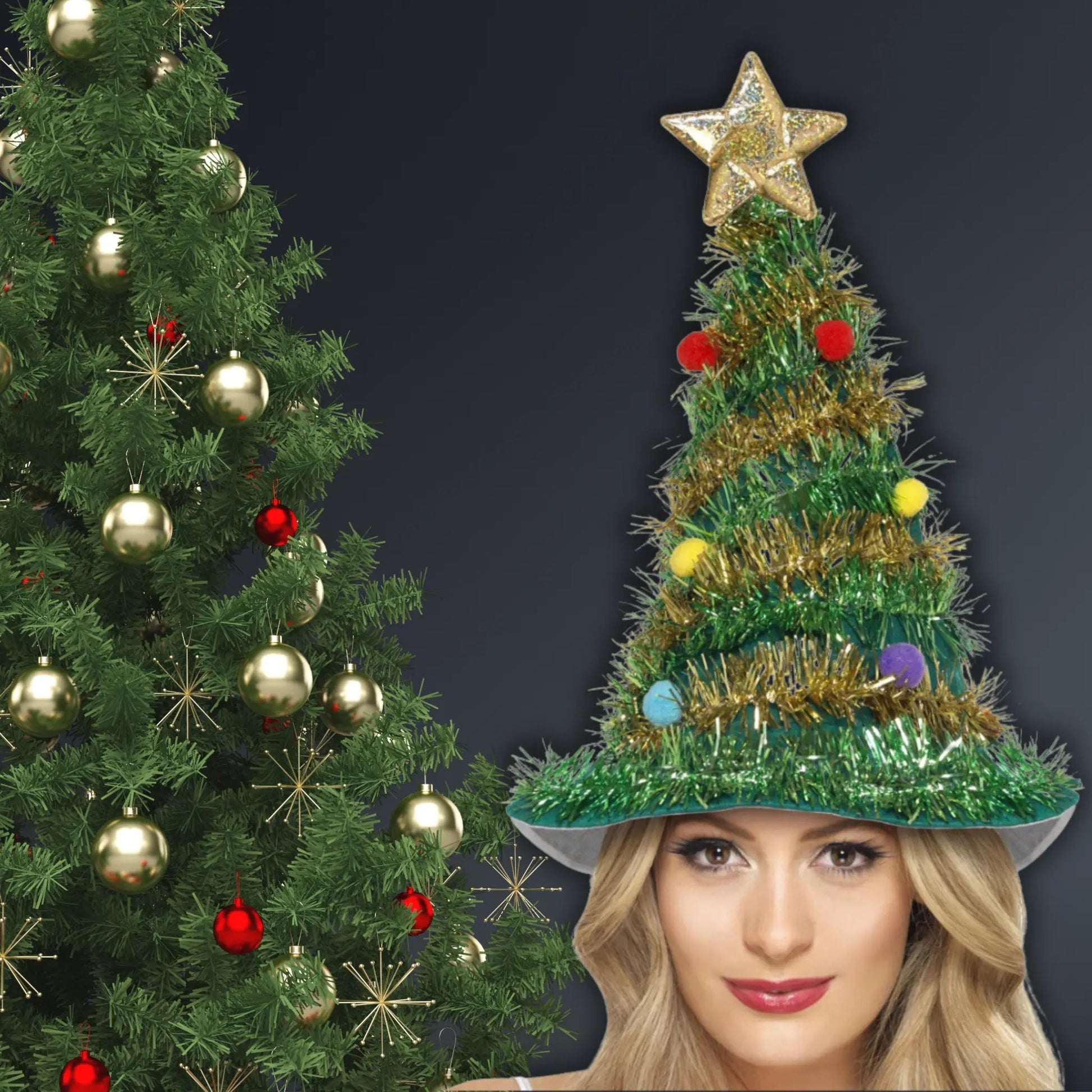 Christmas Tree Hat, Green