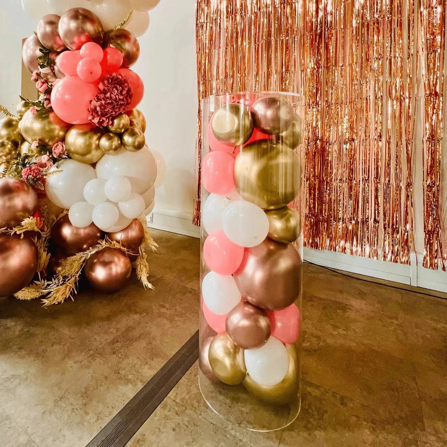 Clear Cake Pedestals - Balloon Filled (Pair of Cake Stands) | The Party Hut Cheltenham