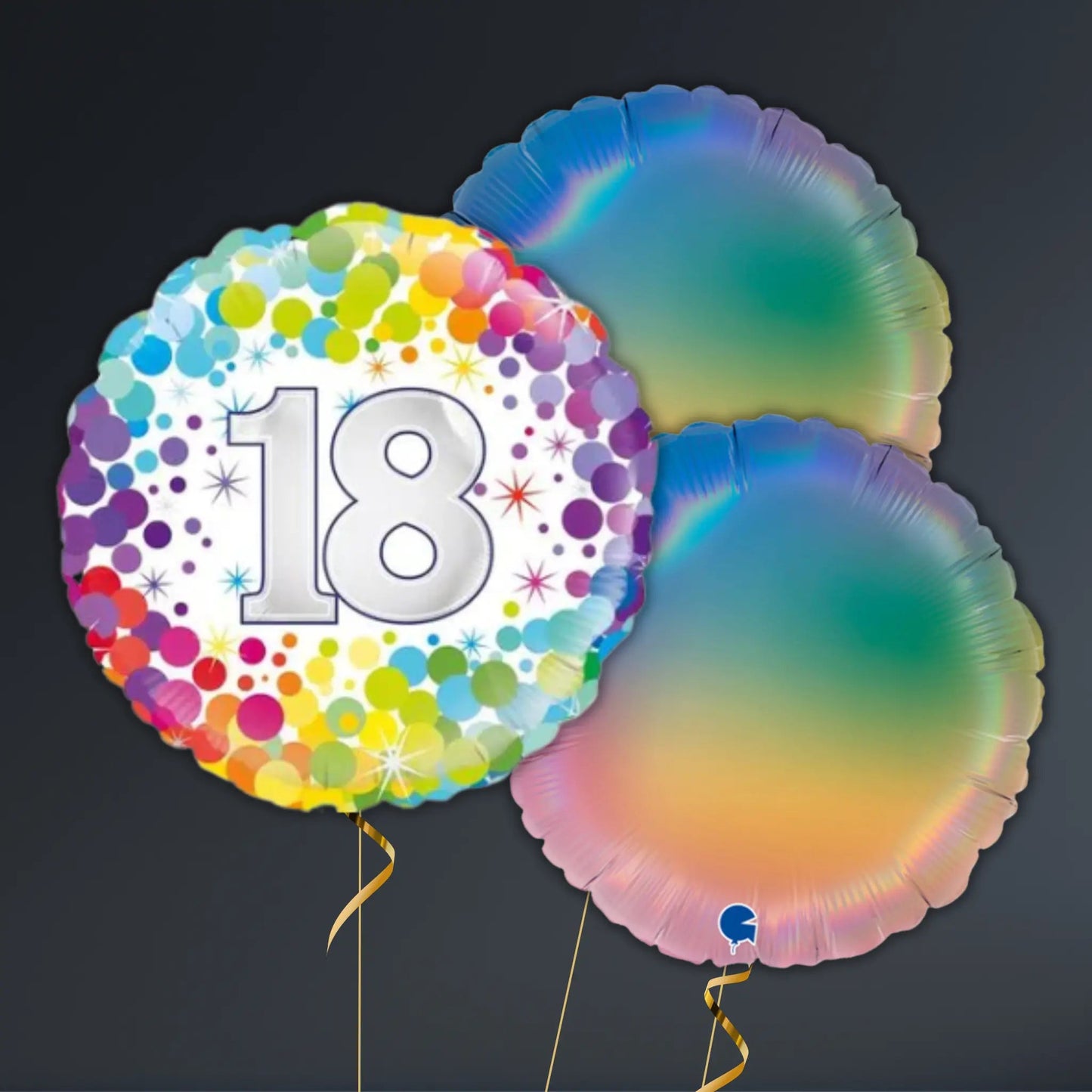 Colourful Confetti 18th Birthday Balloon Package – Helium Filled | The Party Hut Cheltenham