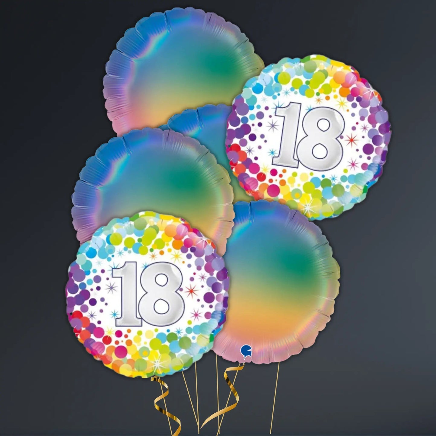 Colourful Confetti 18th Birthday Balloon Package – Helium Filled | The Party Hut Cheltenham