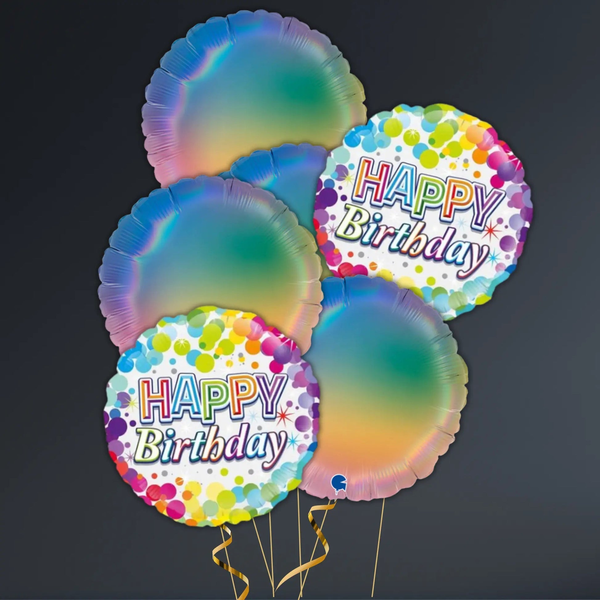 Colourful Confetti Birthday Balloon Package – Helium Filled