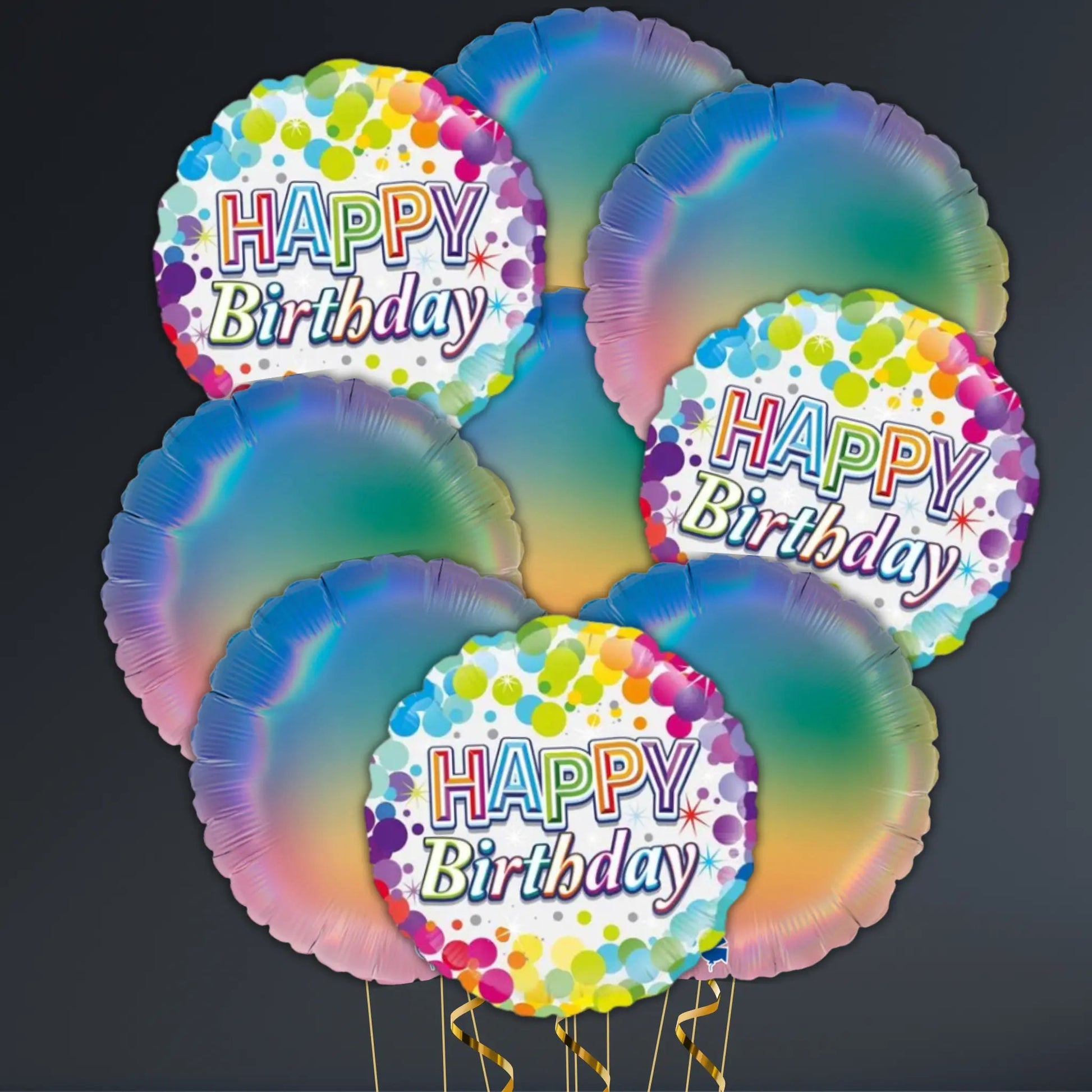 Colourful Confetti Birthday Balloon Package – Helium Filled