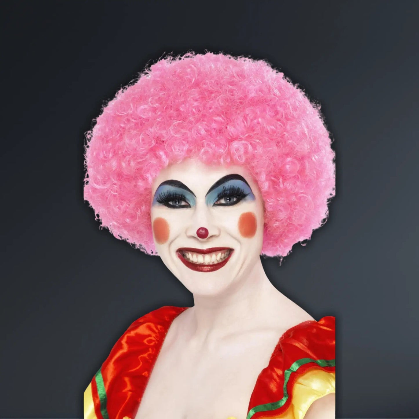Crazy Clown Wig – Pink Curly | The Party Hut Cheltenham