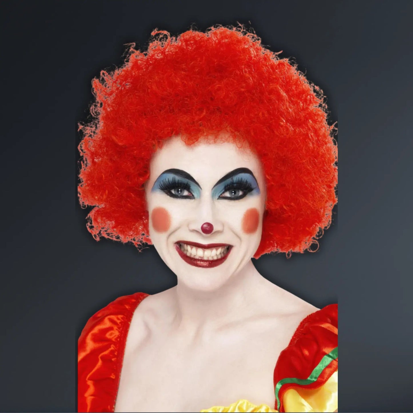 Crazy Clown Wig – Red Curly | The Party Hut Cheltenham