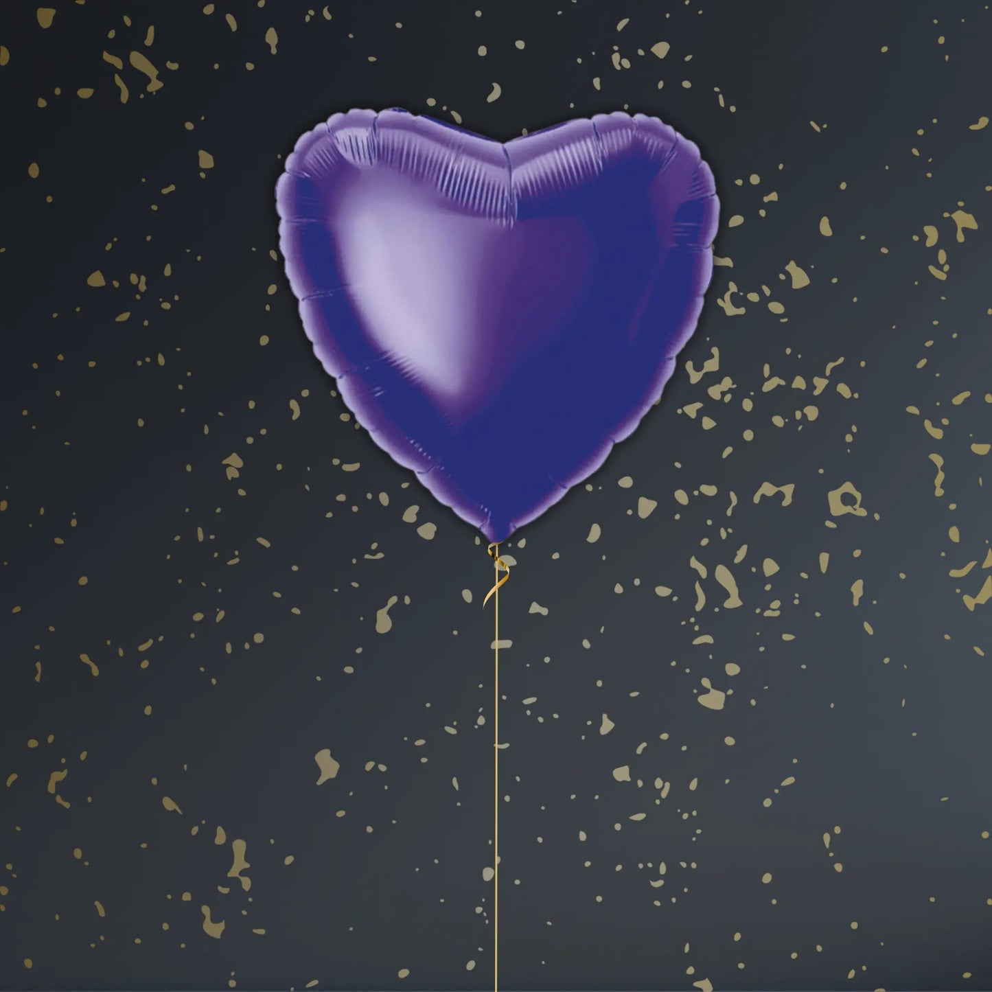 Deep Purple Heart Balloon Package - Helium Filled | The Party Hut Cheltenham