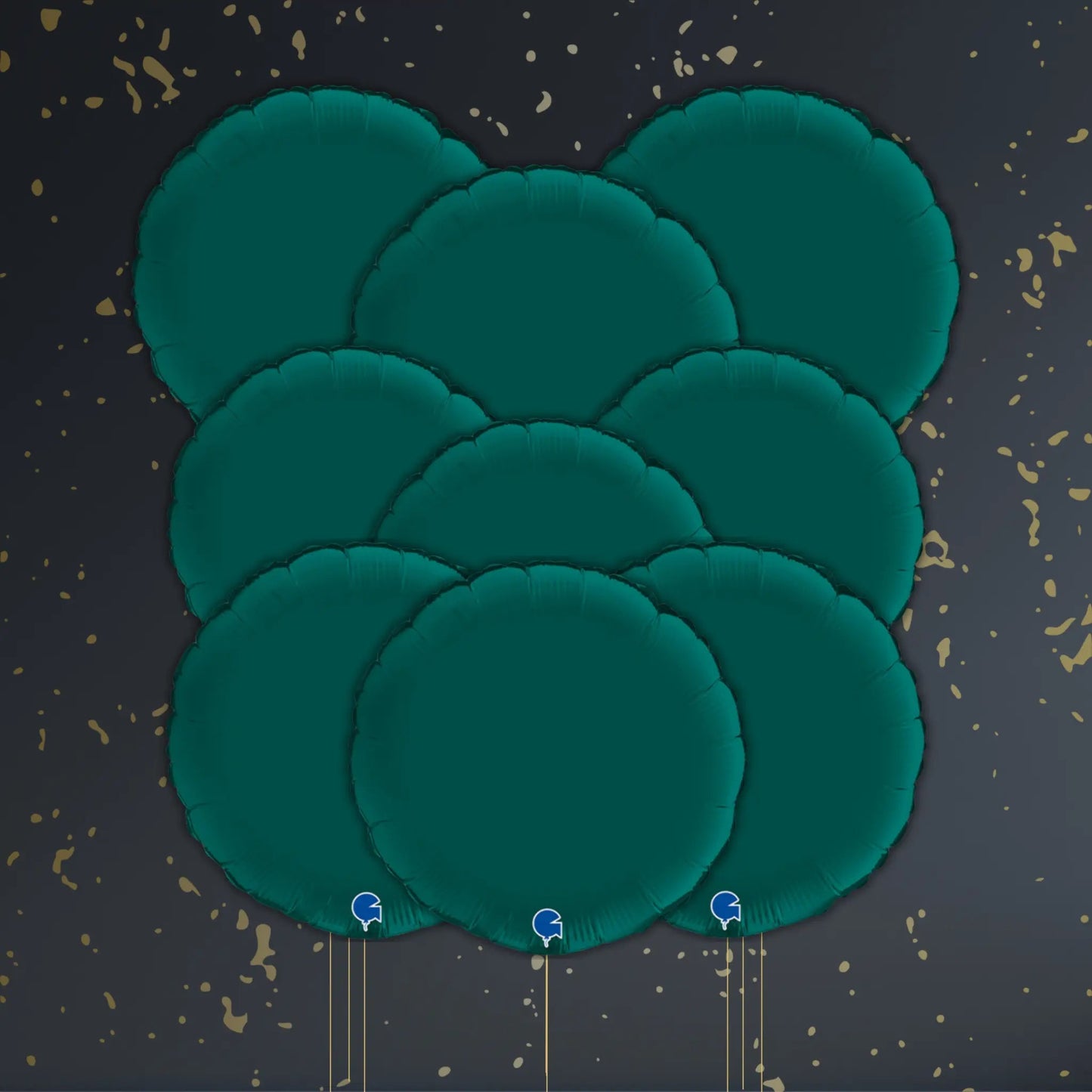 Emerald Green Round Balloon Package - Helium Filled | The Party Hut Cheltenham