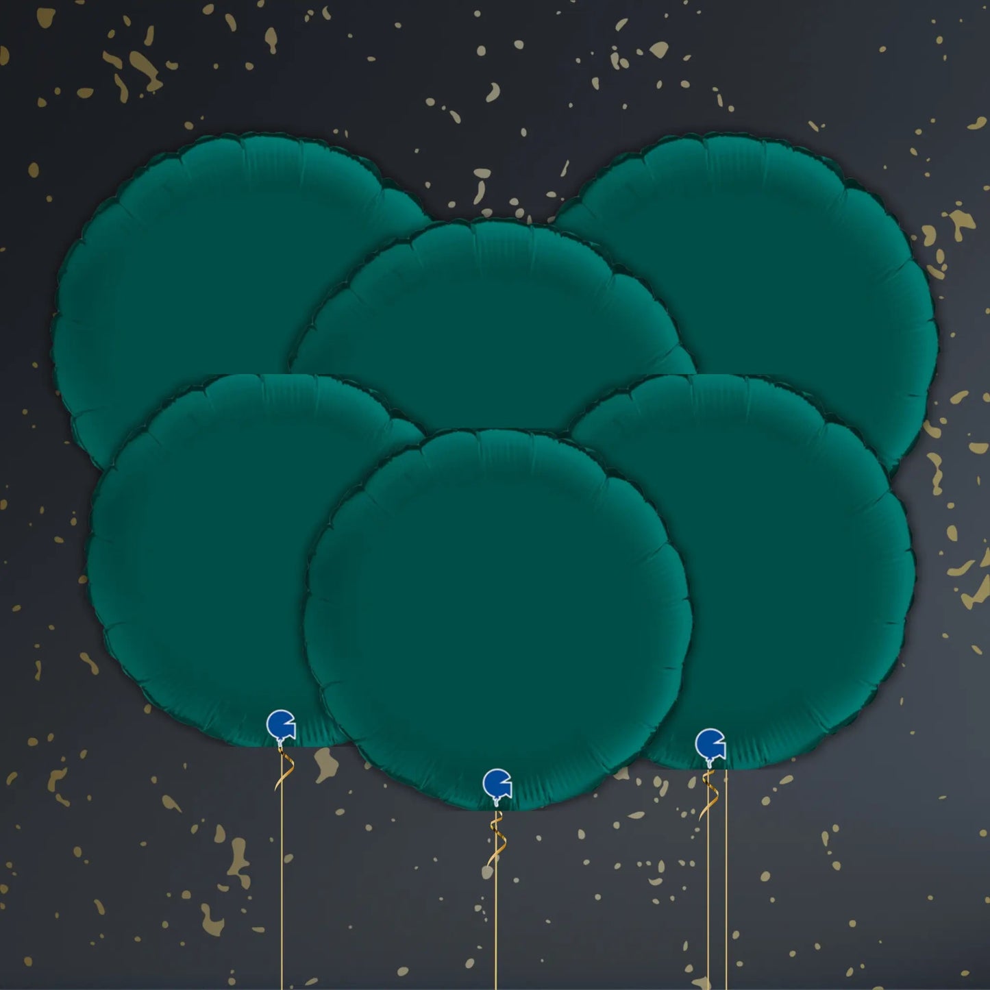 Emerald Green Round Balloon Package - Helium Filled | The Party Hut Cheltenham