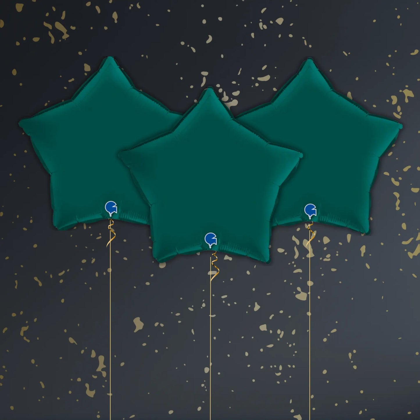 Emerald Green Star Balloon Package - Helium Filled | The Party Hut Cheltenham
