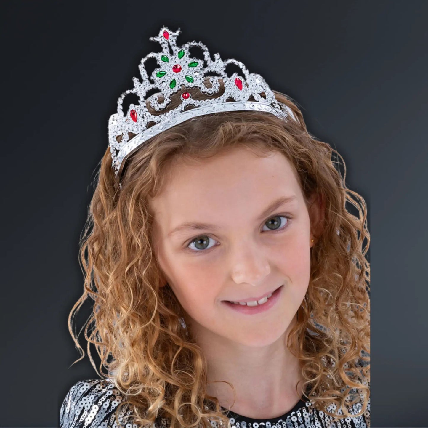 Flower Jewelled Tiara, Silver | The Party Hut Cheltenham