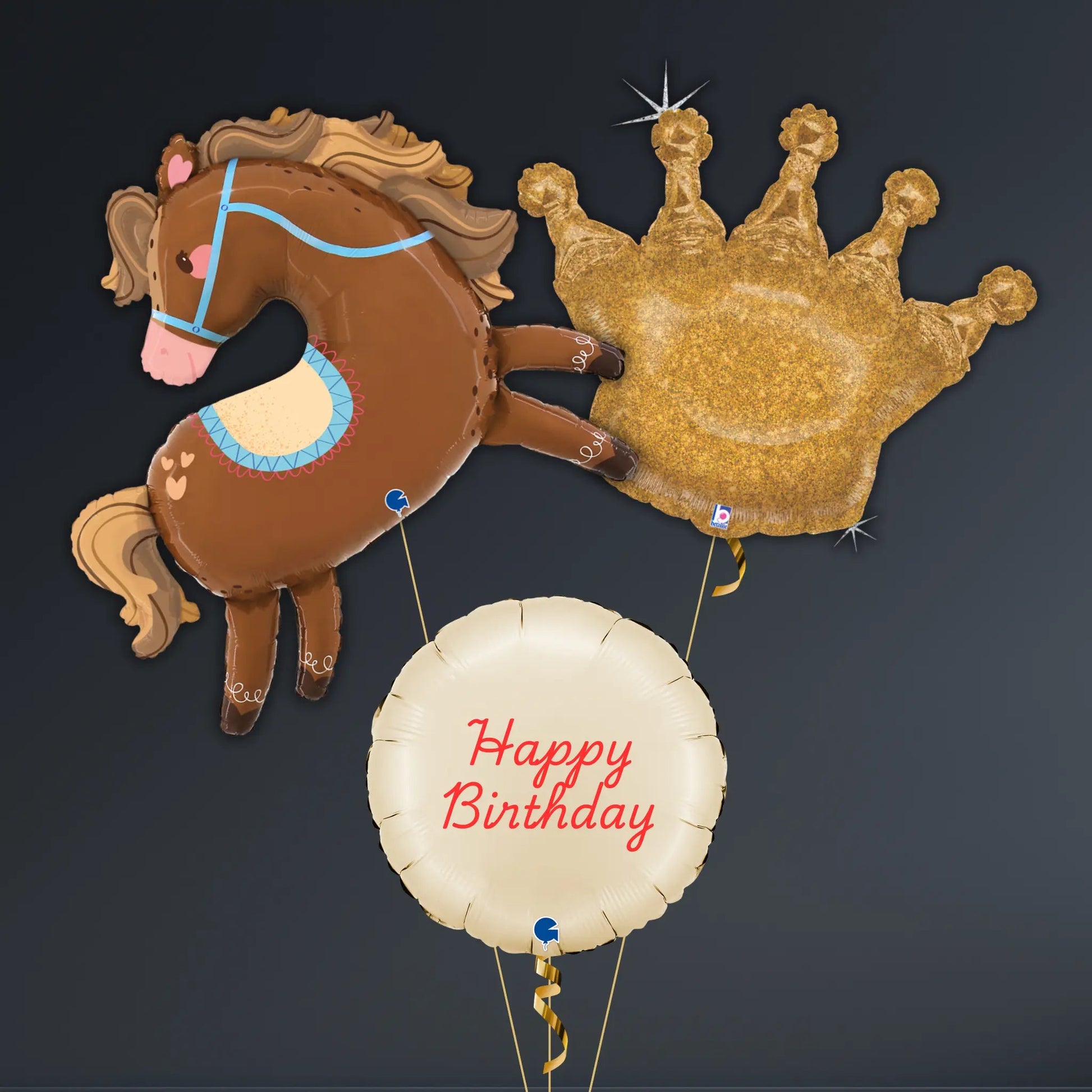Galloping Horse Birthday Balloon Set – 5pc