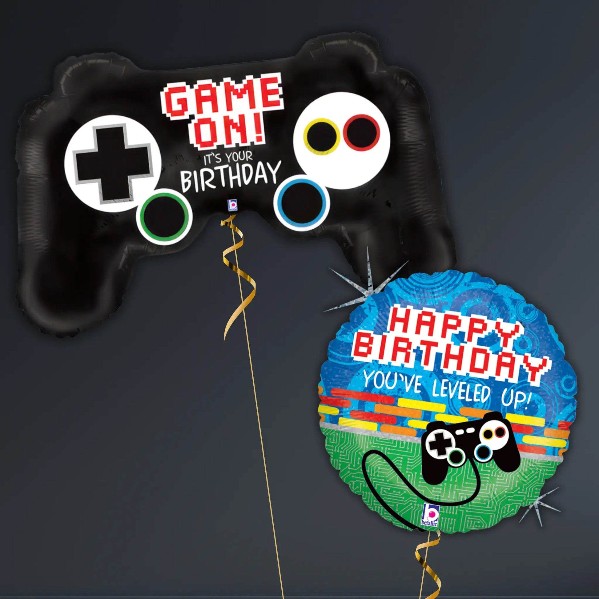 Game Controller Birthday Balloon Package – 36" Helium Filled