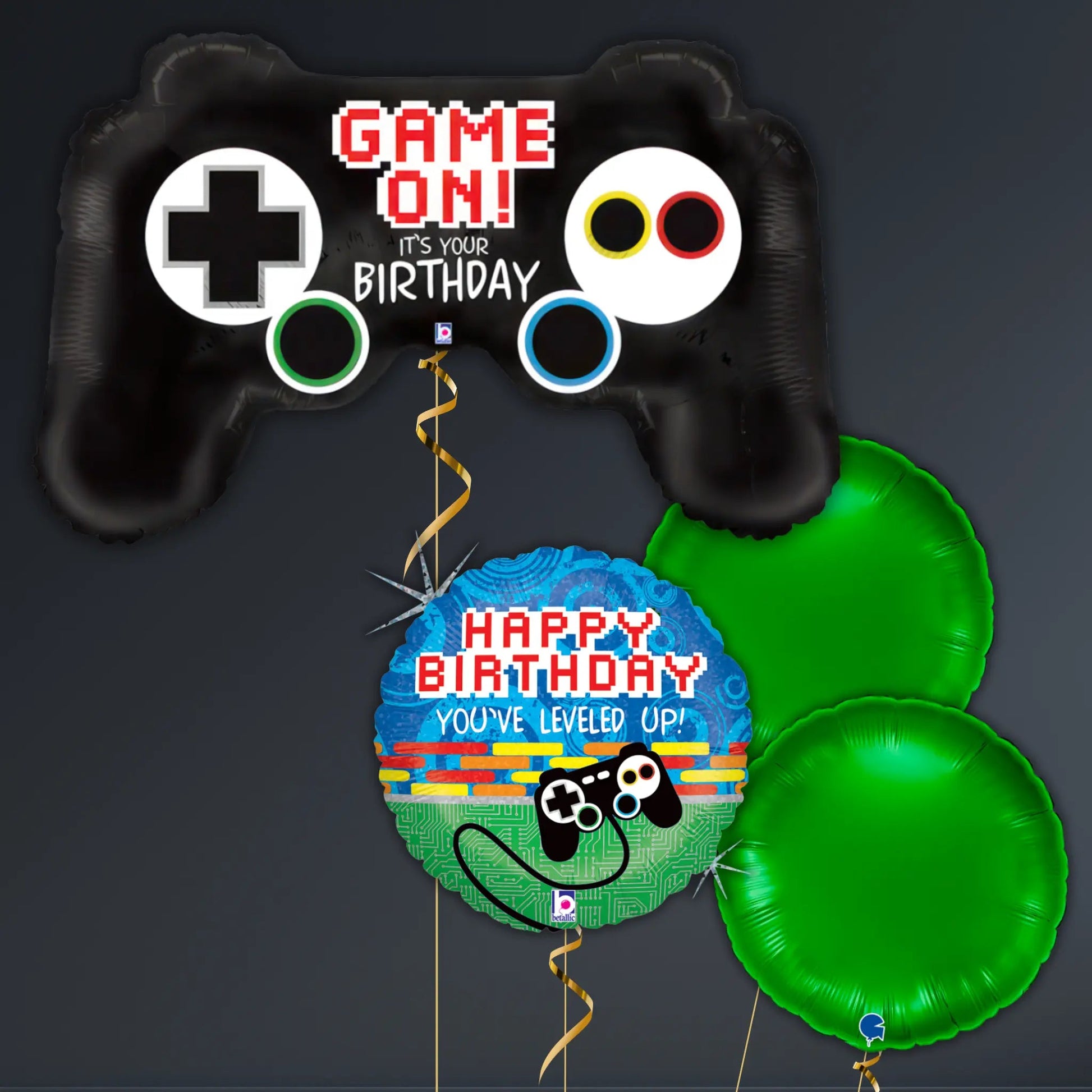 Game Controller Birthday Balloon Package – 36" Helium Filled