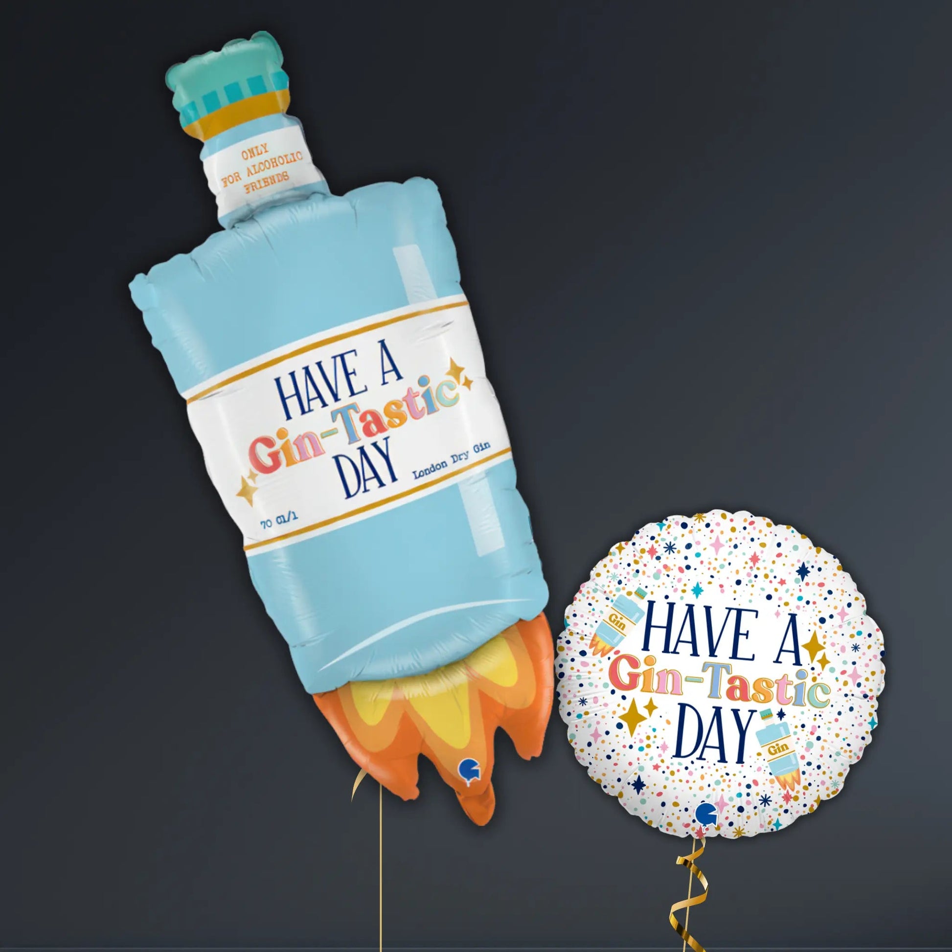 Gin-Tastic Bottle Rocket Balloon Package – 42" Helium Filled