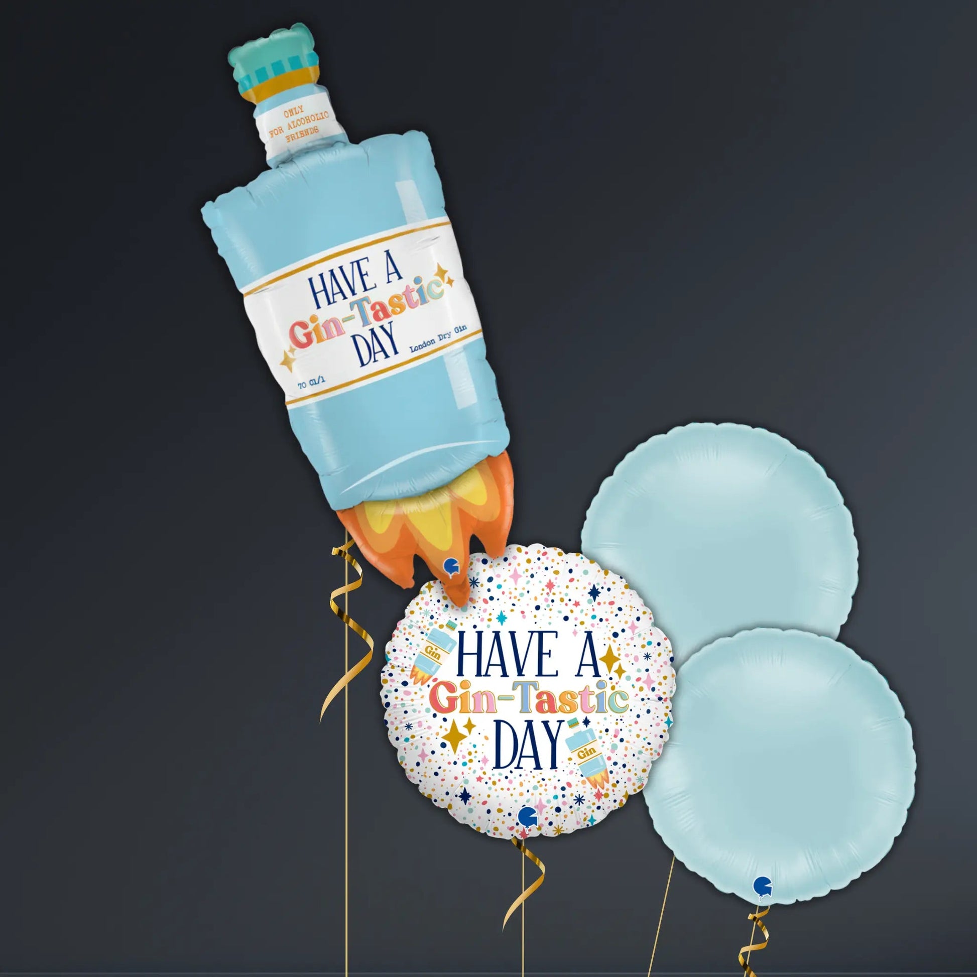 Gin-Tastic Bottle Rocket Balloon Package – 42" Helium Filled