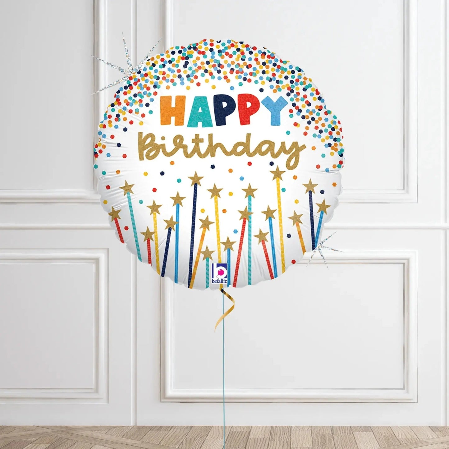 Glitter Candles and Star Birthday Balloon Bouquet | The Party Hut Cheltenham