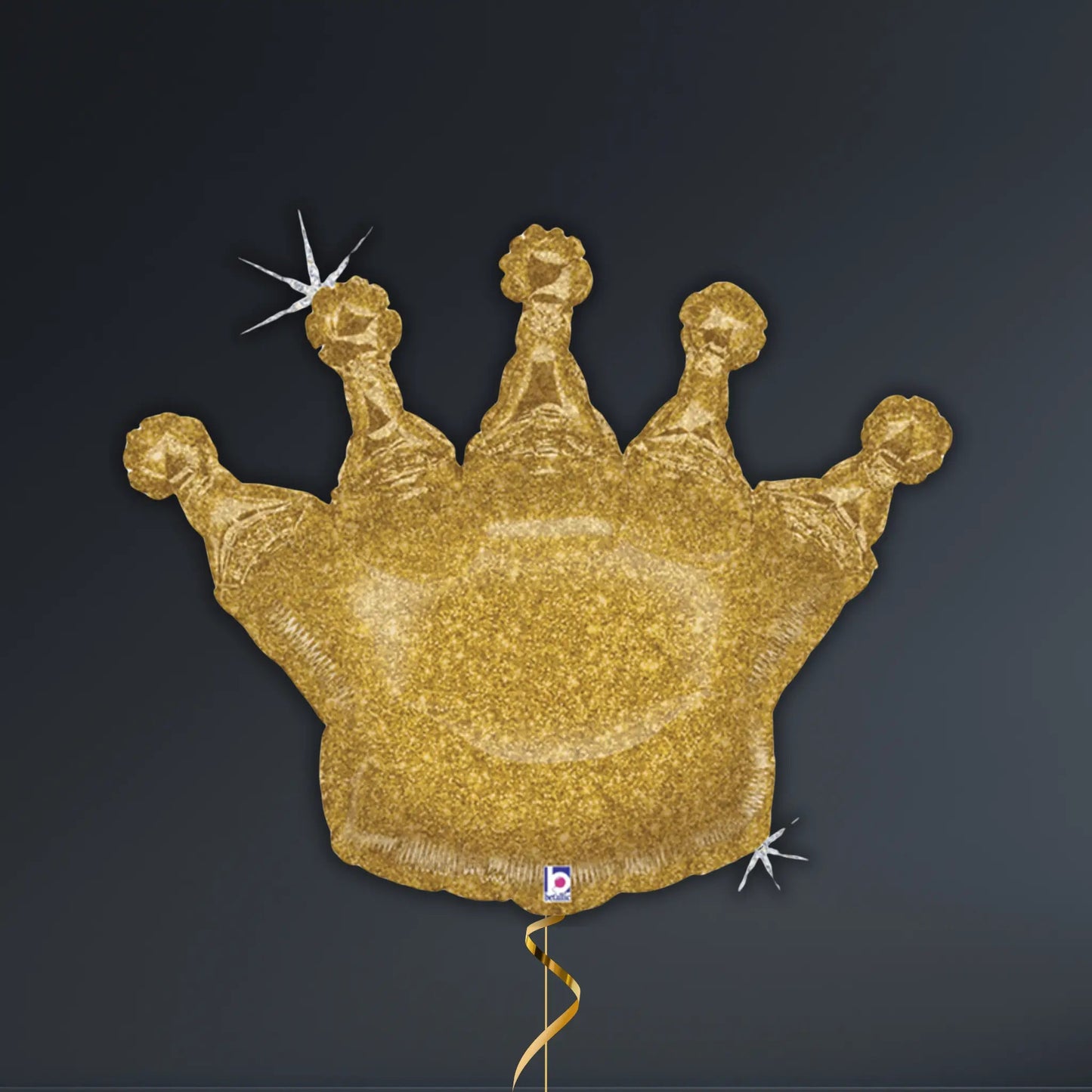 Glittering Gold Holographic Crown Balloon Package – 36" Helium Filled | The Party Hut Cheltenham