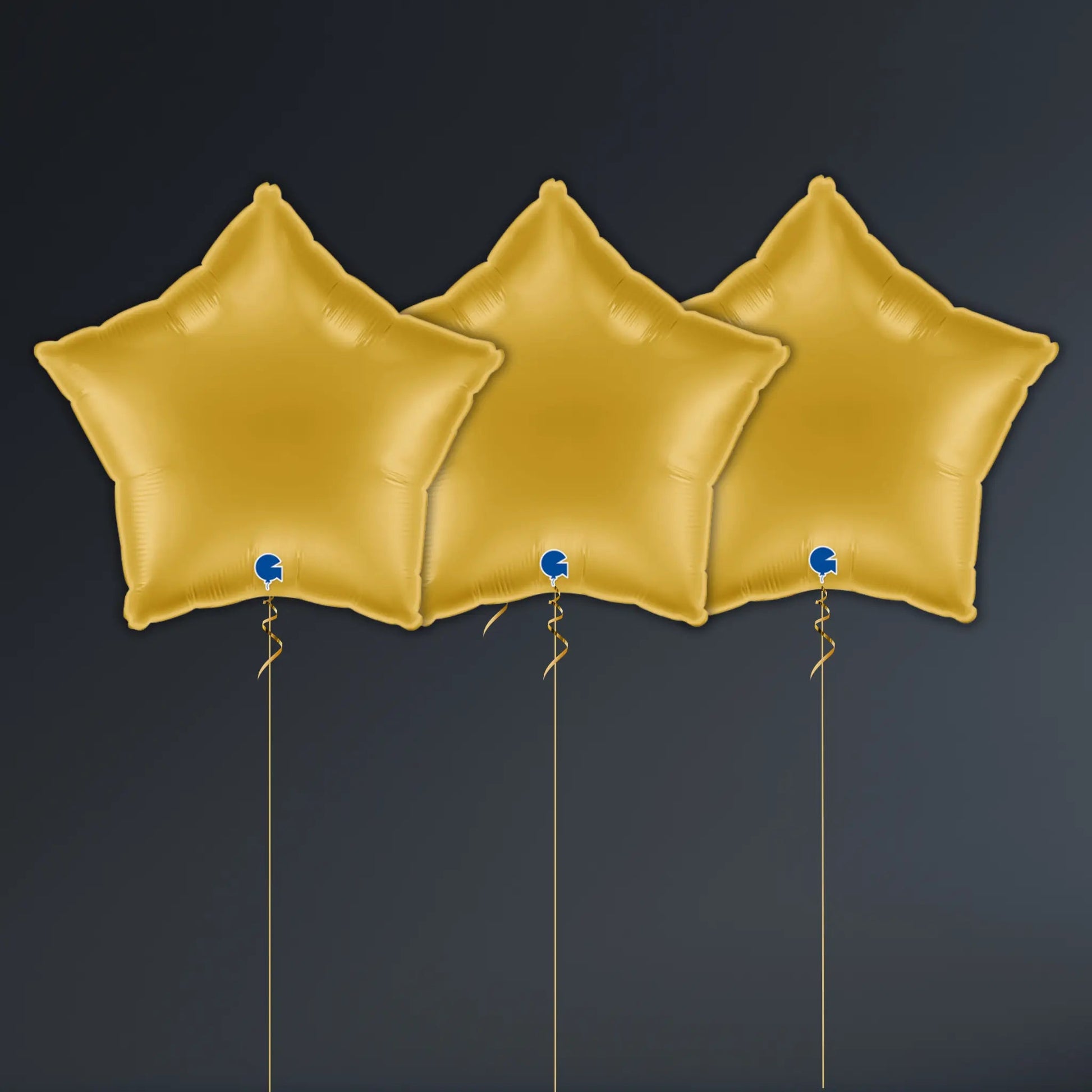 Gold Star Foil Balloon Package – Helium-Filled