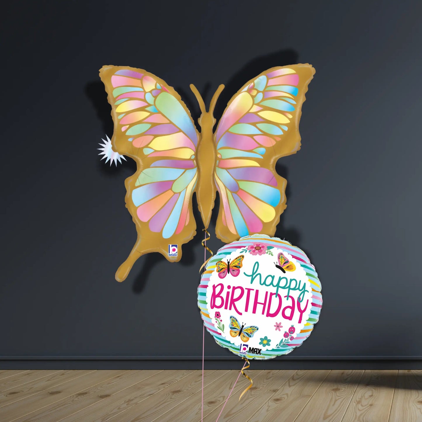 Golden Butterfly Balloon Package | Helium Balloons 🦋✨ | The Party Hut Cheltenham