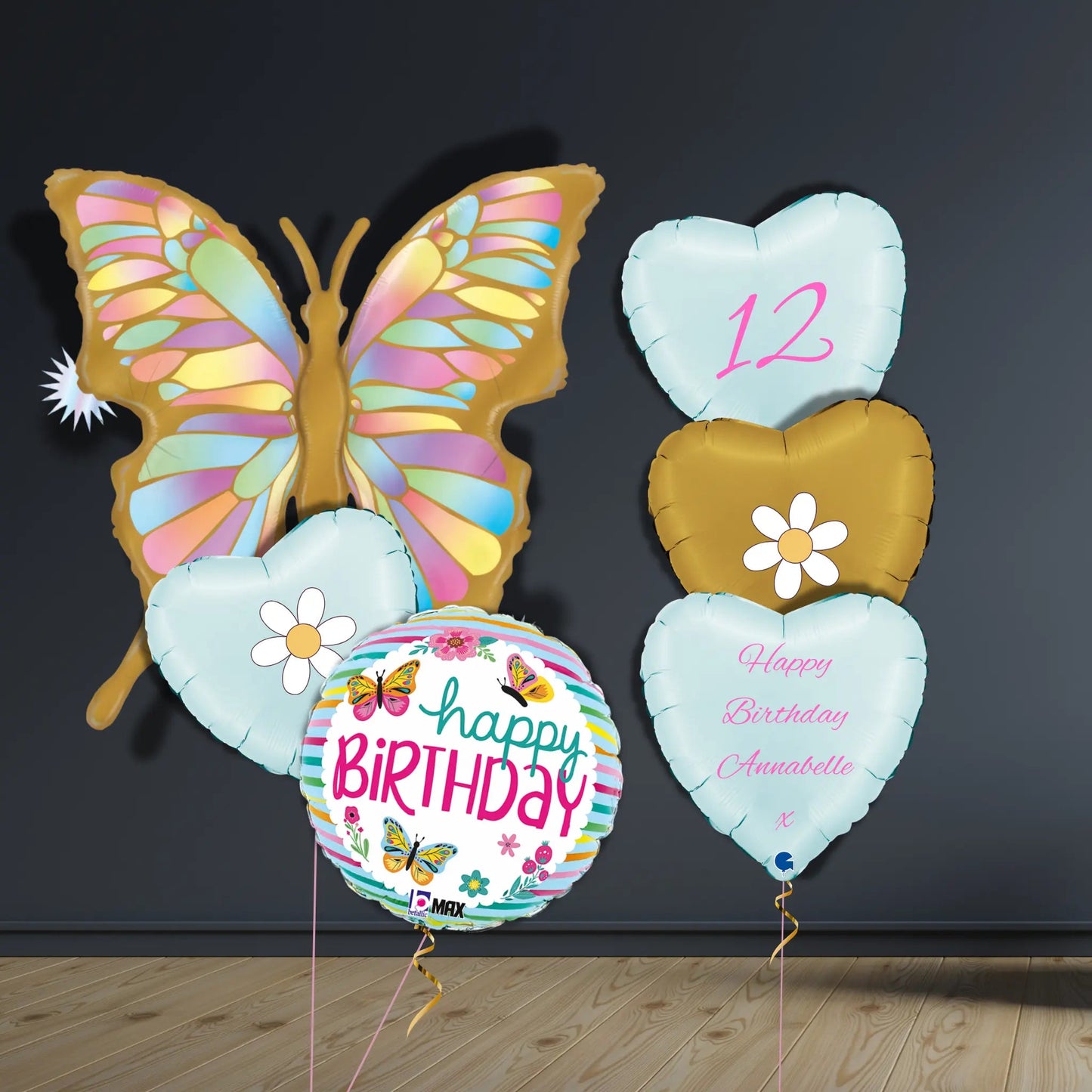 Golden Butterfly Balloon Package | Helium Balloons 🦋✨ | The Party Hut Cheltenham