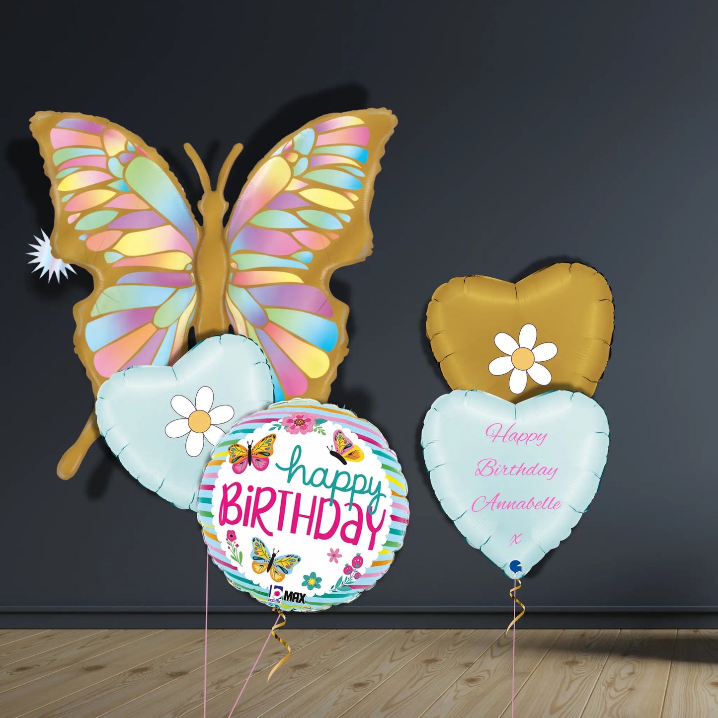 Golden Butterfly Balloon Package | Helium Balloons 🦋✨ | The Party Hut Cheltenham