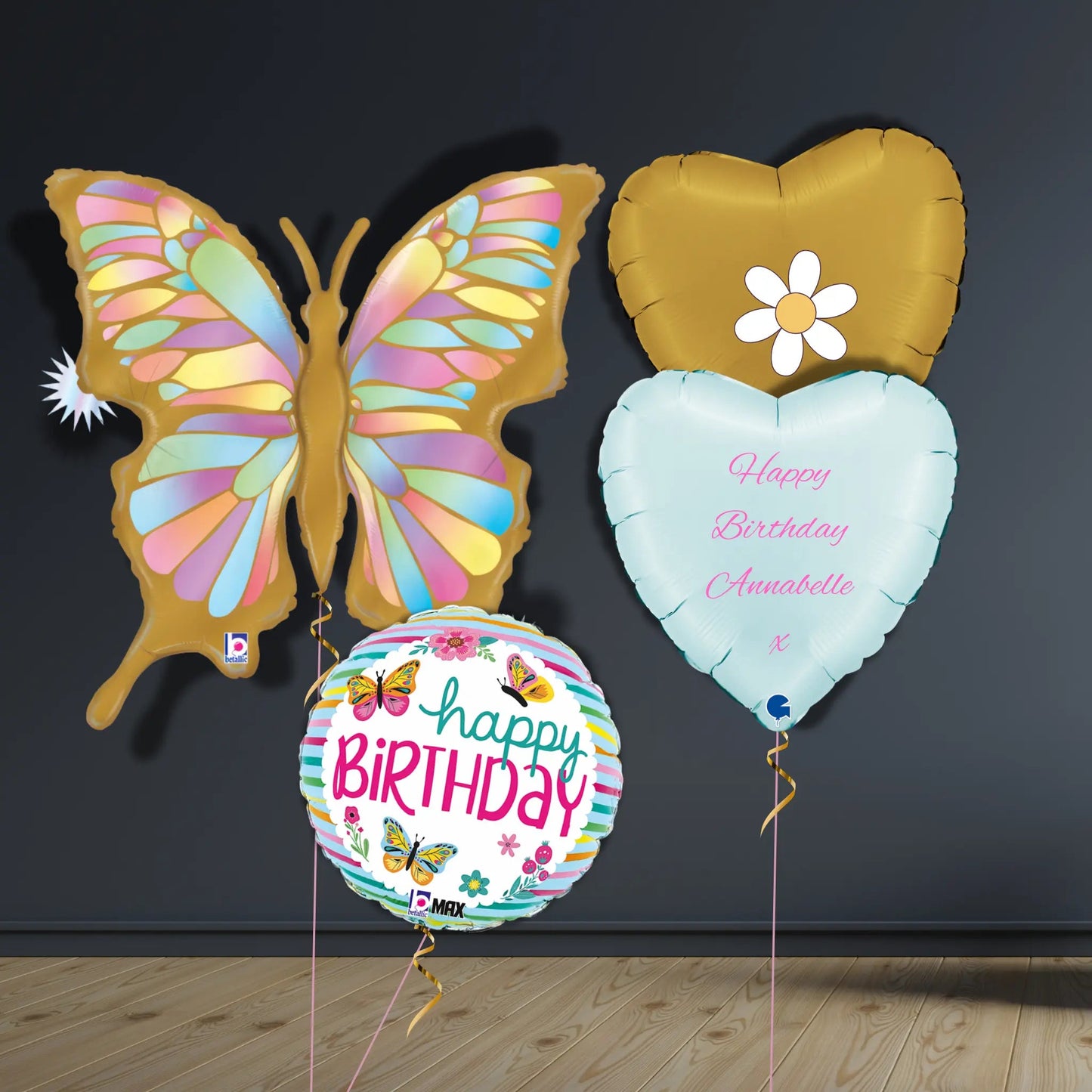 Golden Butterfly Balloon Package | Helium Balloons 🦋✨ | The Party Hut Cheltenham