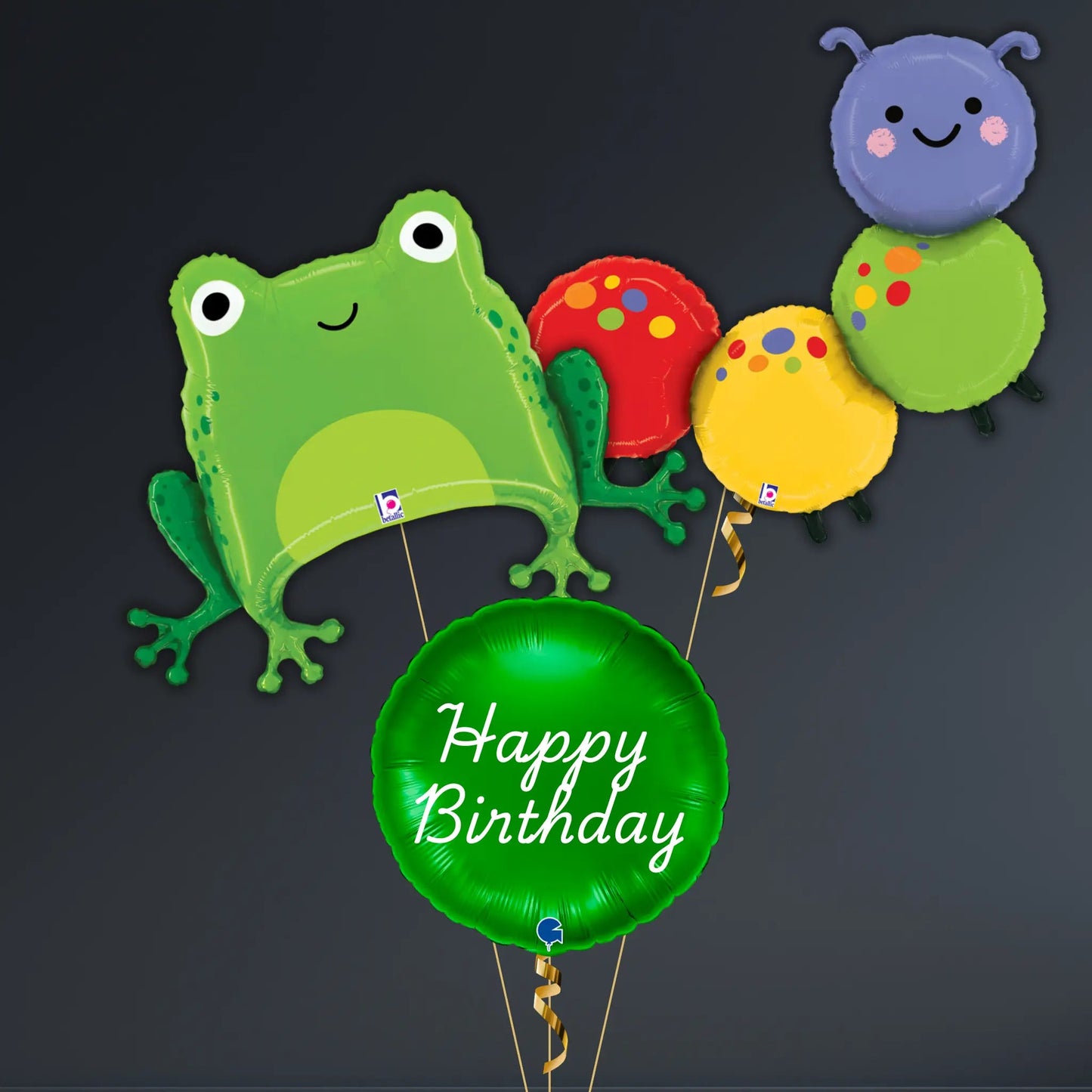 Green Frog Happy Birthday Balloon Package – Fun Animal Design | The Party Hut Cheltenham
