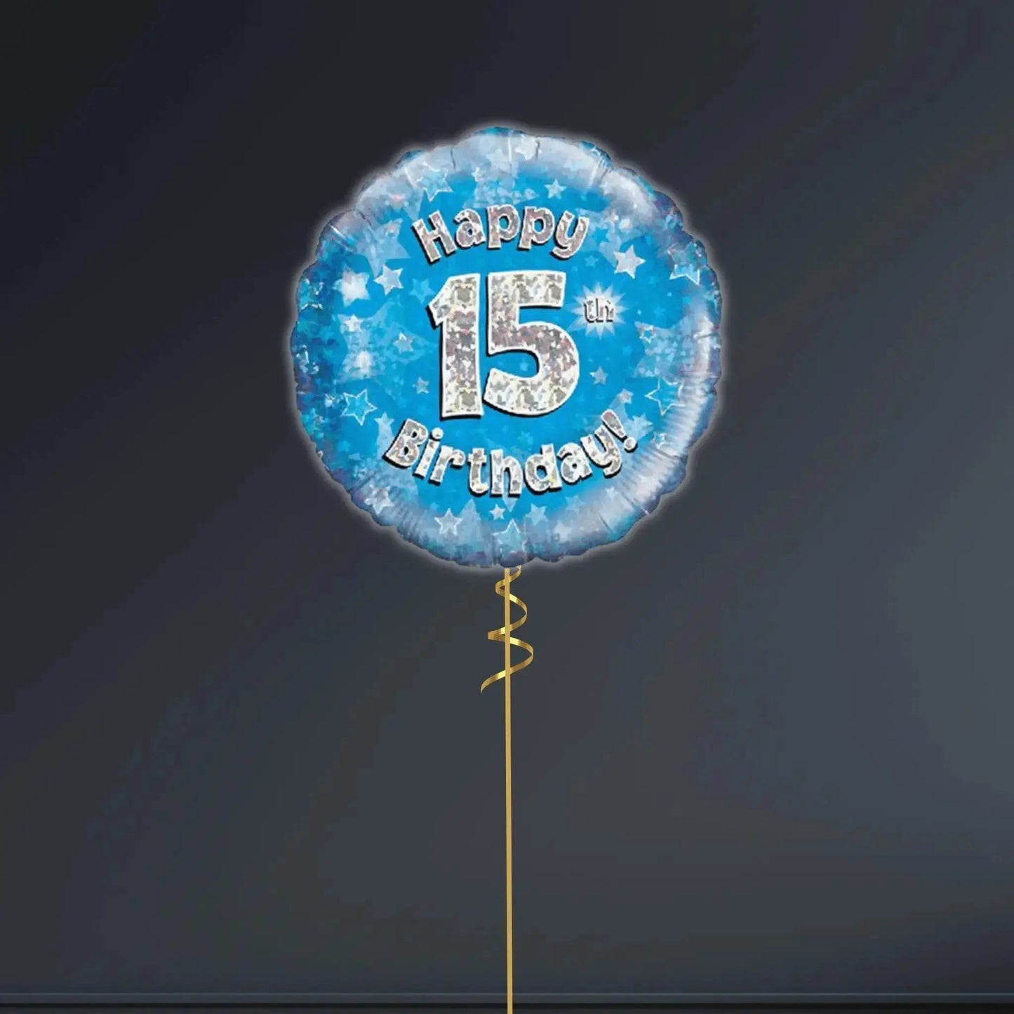 Happy 15th Birthday Blue Foil Balloon – 18" | The Party Hut Cheltenham