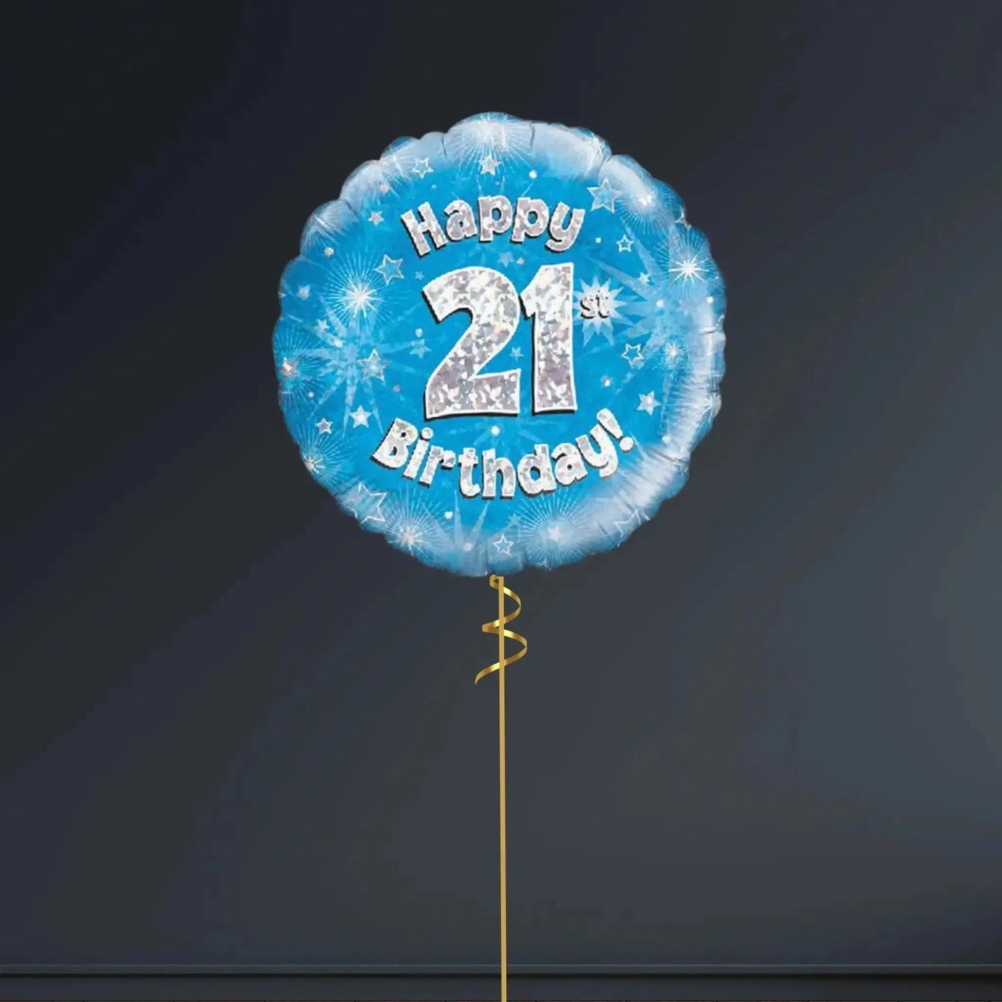Happy 21st Birthday Blue Foil Balloon – 18" | The Party Hut Cheltenham