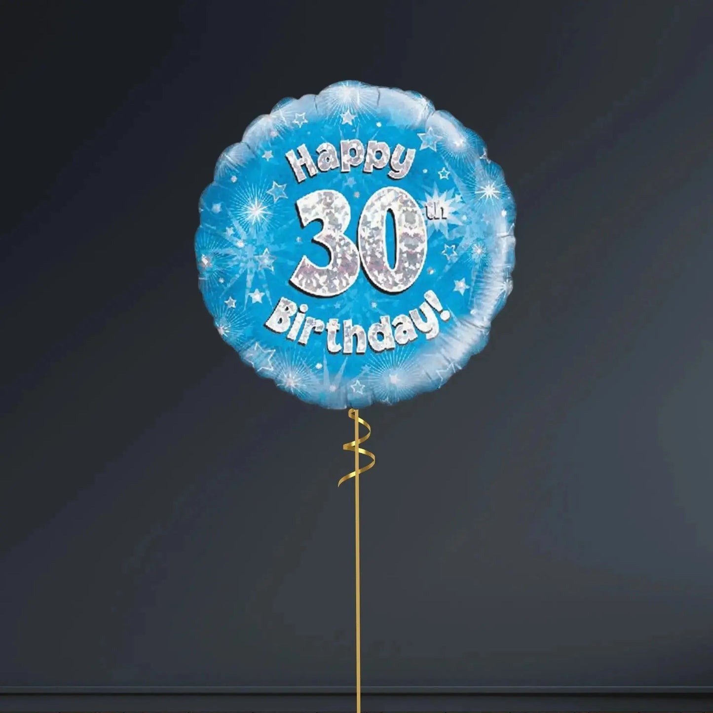 Happy 30th Birthday Blue Foil Balloon - 18" | The Party Hut Cheltenham