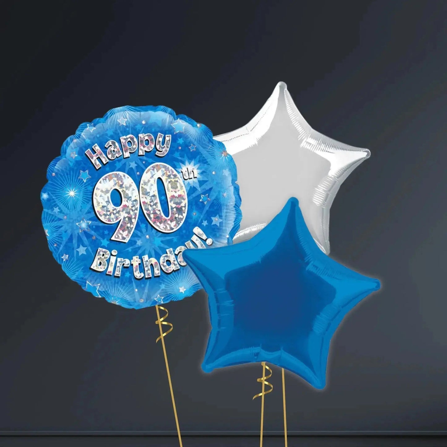 Happy 90th Birthday Blue Foil Balloon – 18” | The Party Hut Cheltenham
