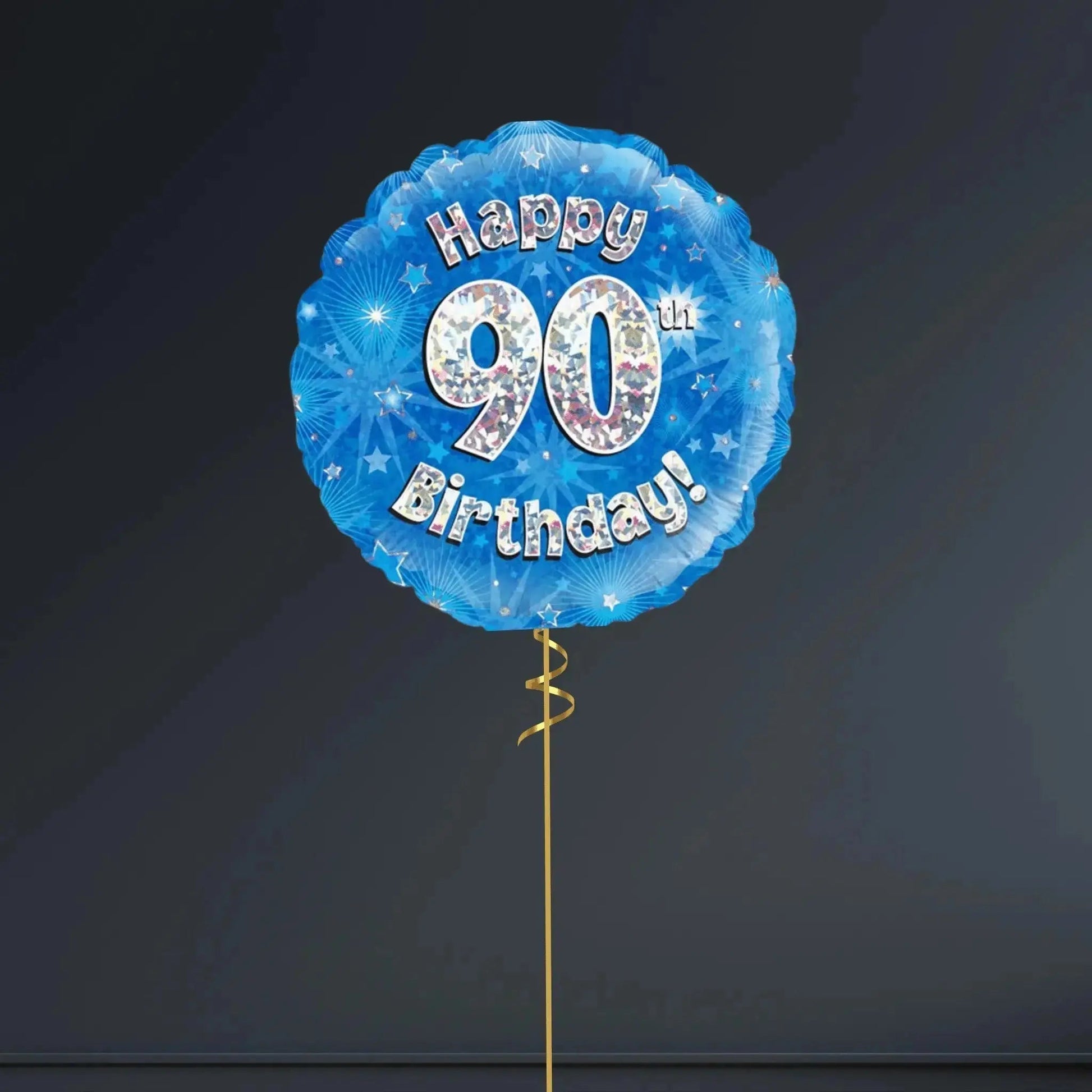 Happy 90th Birthday Blue Foil Balloon – 18”