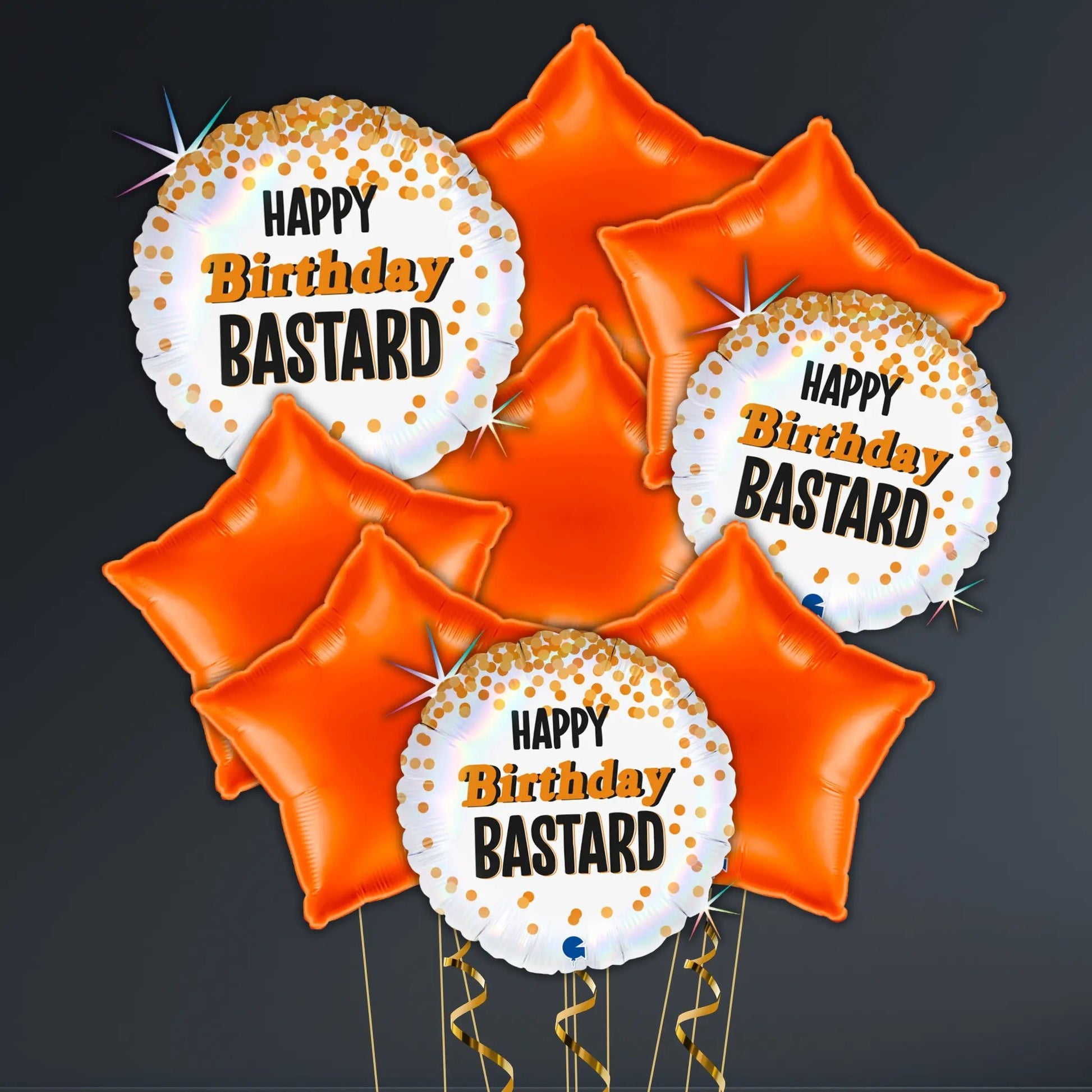 Happy Birthday Bastard Balloon Package – Helium Filled