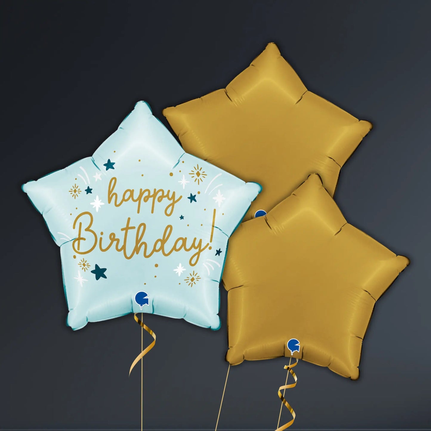 Happy Birthday Blue Star Balloon Package – Helium Filled | The Party Hut Cheltenham