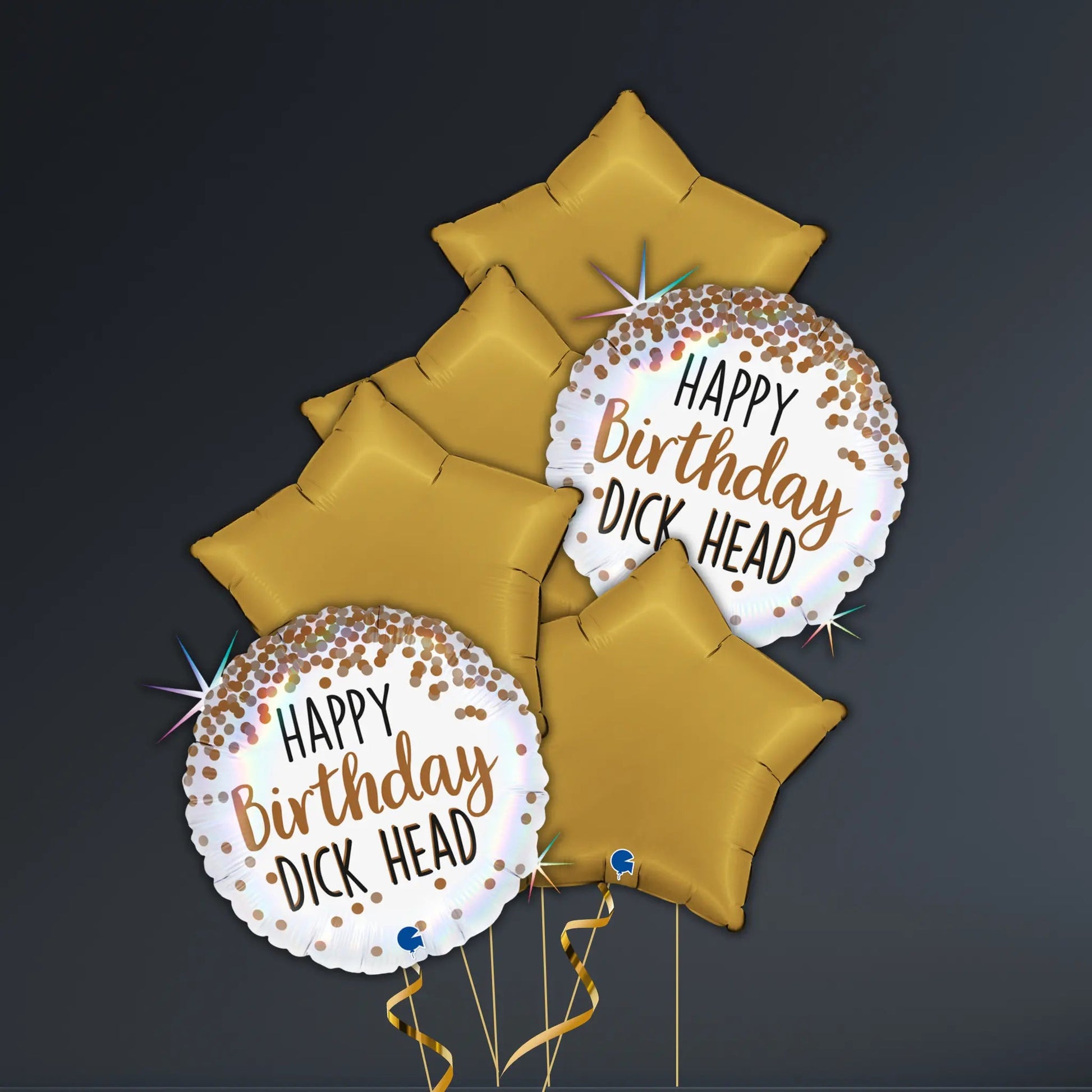 Happy Birthday Dickhead Balloon Package – Helium Filled
